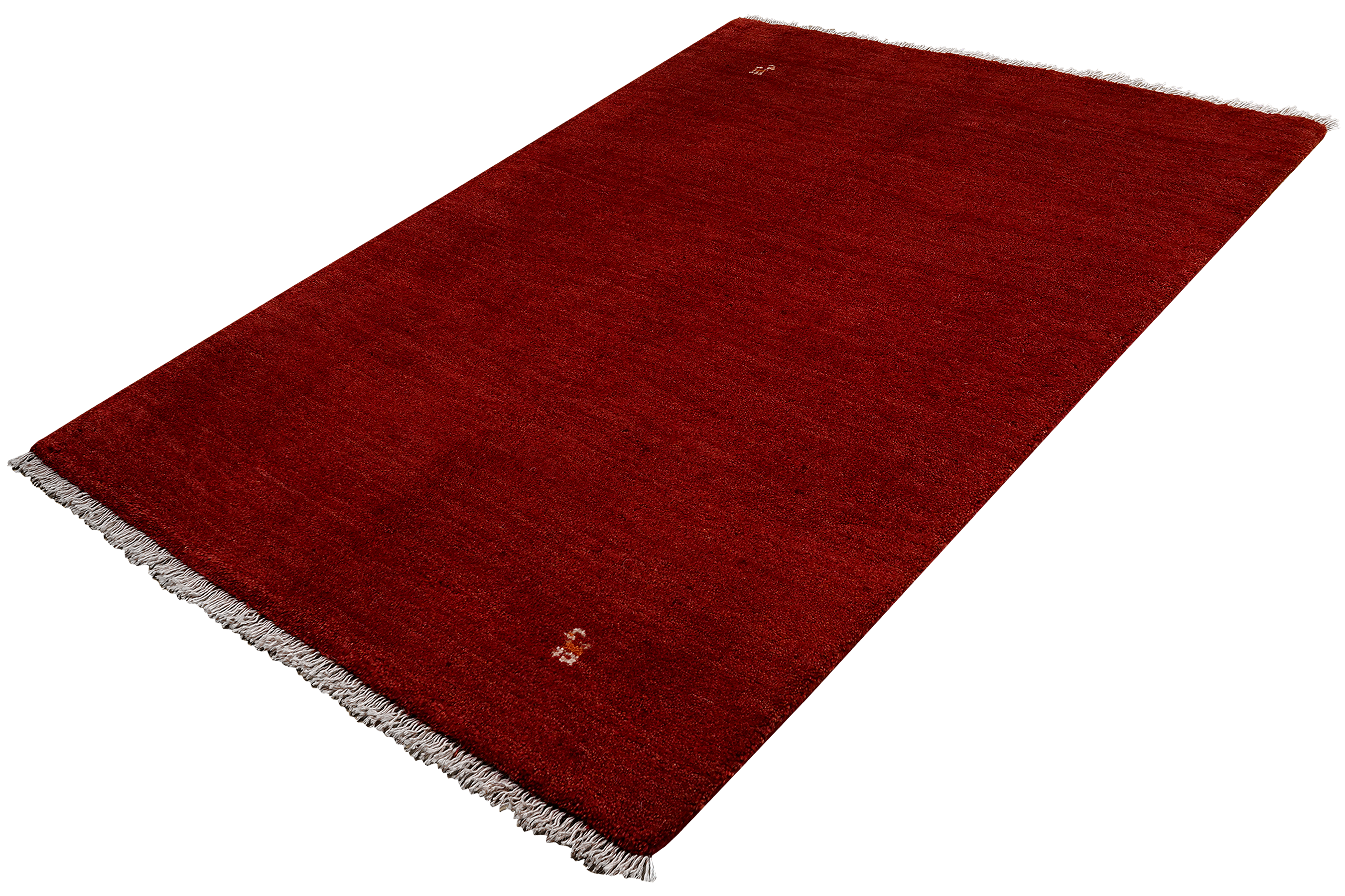 Gabbeh Teppich Wolle Rot