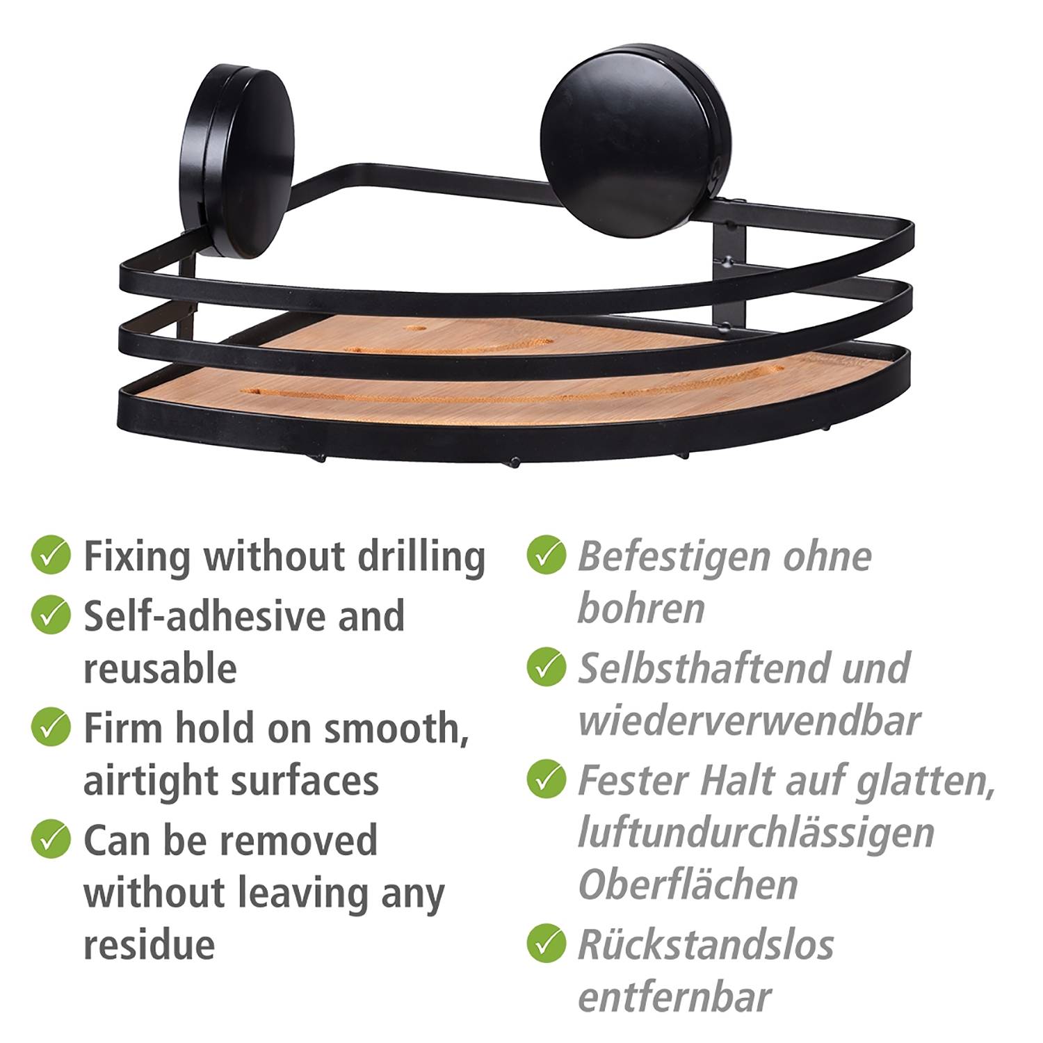 Alba tray Stainless steel Bamboo Brown Black