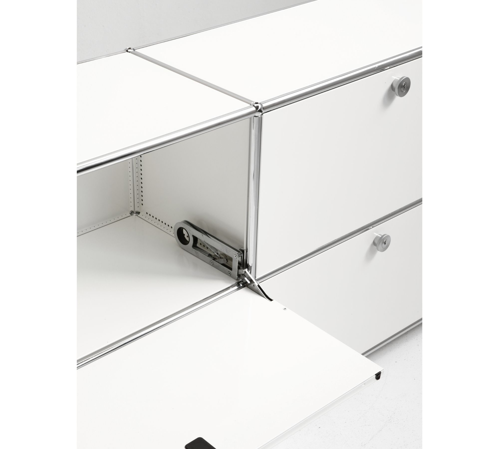 Sideboard 2x2 Mit 4 Klapptüren Reinweiss