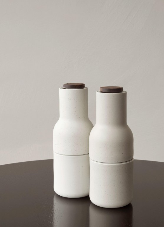 2x Pfeffer- und Salzmühle Schwarz Weiß
