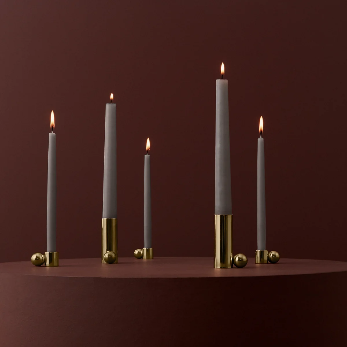 Palloa Kerzenständer Messing Gold