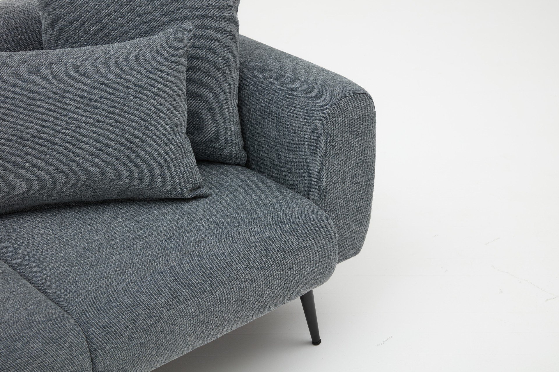 Side Sofa 2-Sitzer Anthrazit