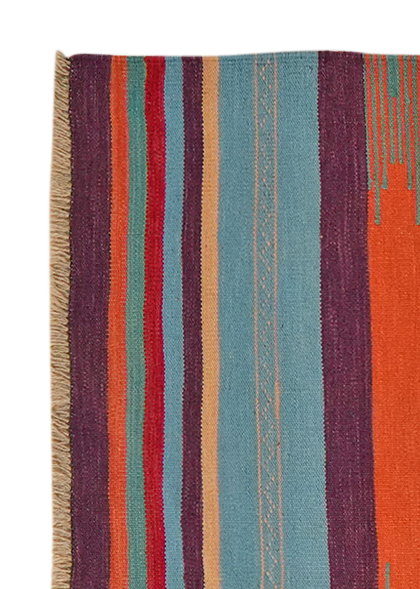 Kilim Gashgai Teppich Orange