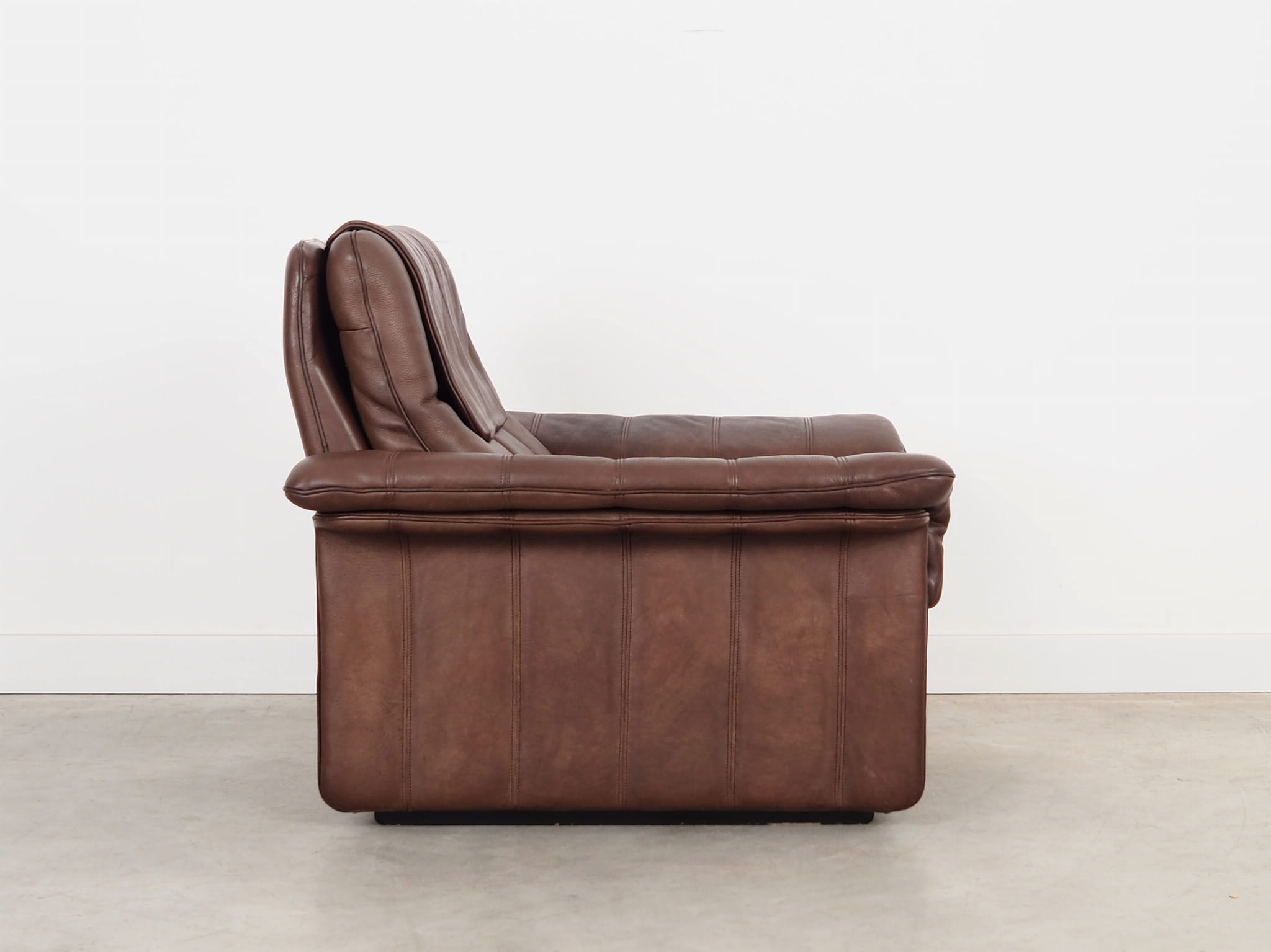 Armchair Leather Brown 1970s