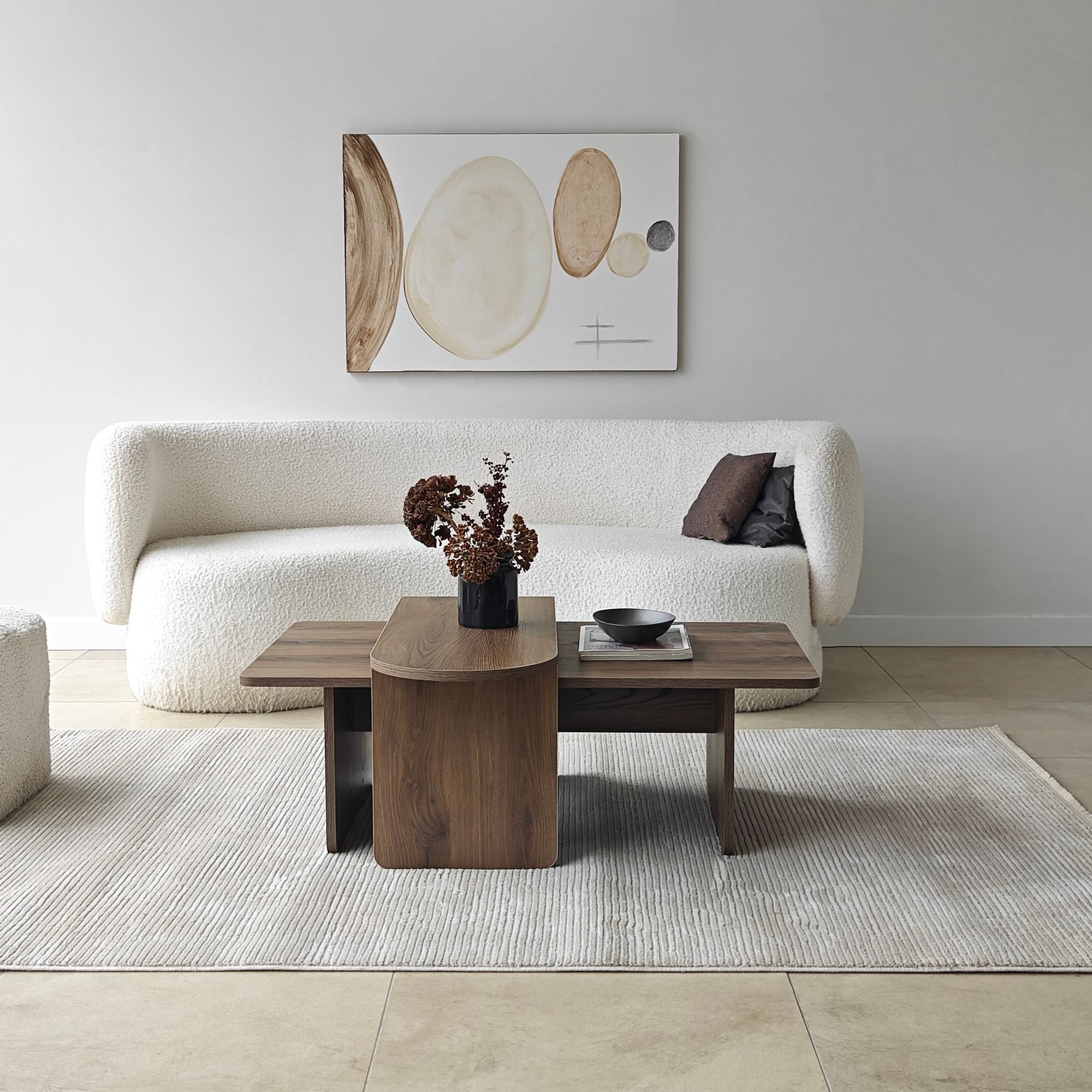 Paris Couchtisch Nussbaum-Optik Braun