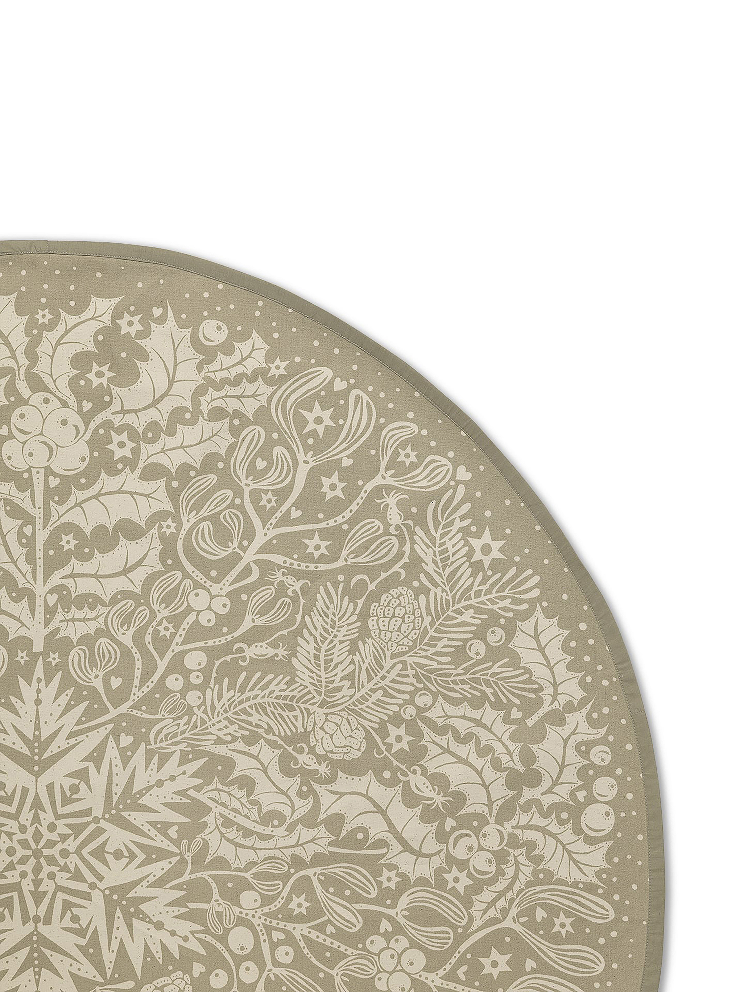 Winter Forest Christbaumdecke Beige