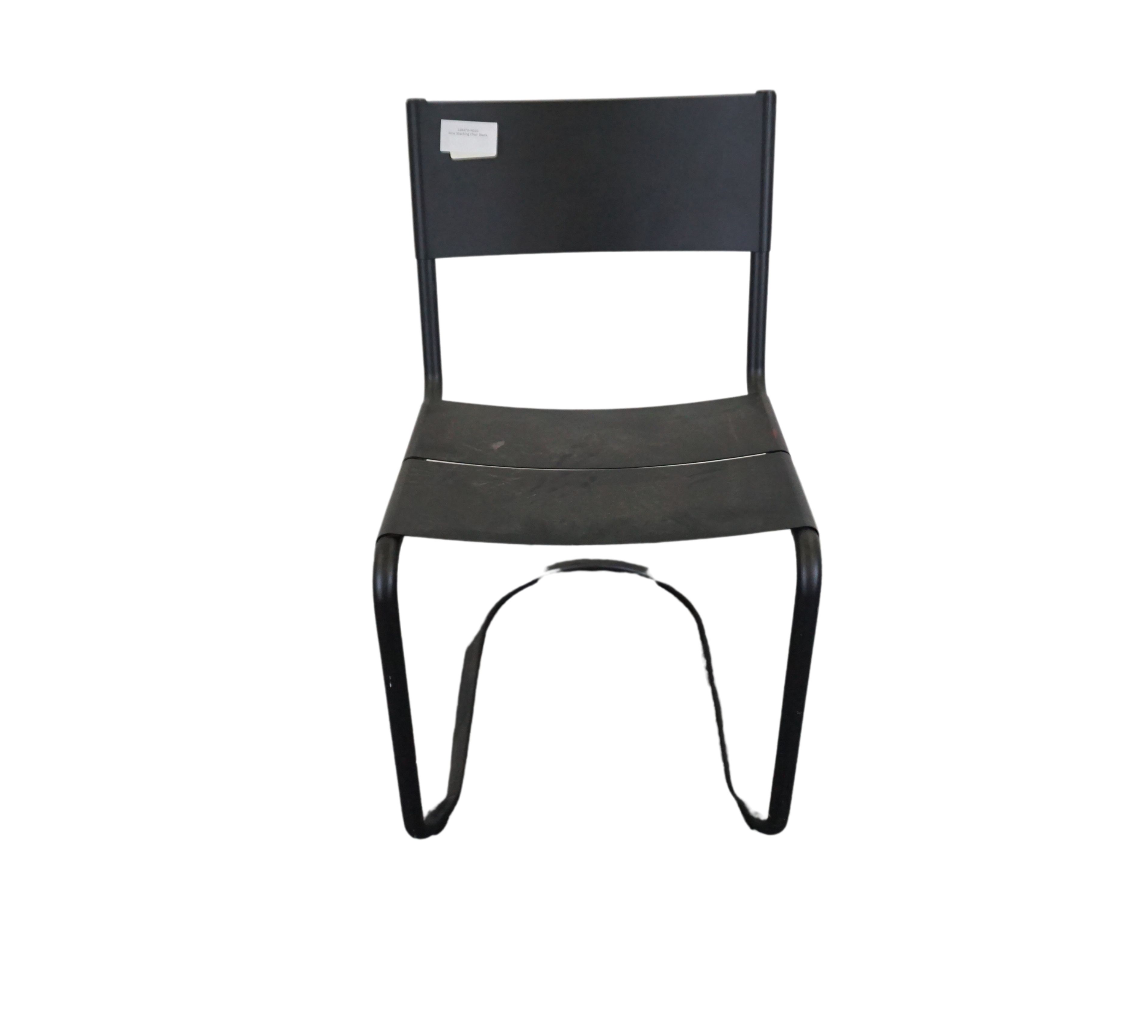 Sine Chair Stackable Black