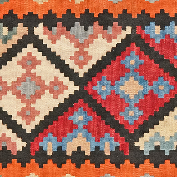 Kilim Gashgai Teppich Mehrfarbig