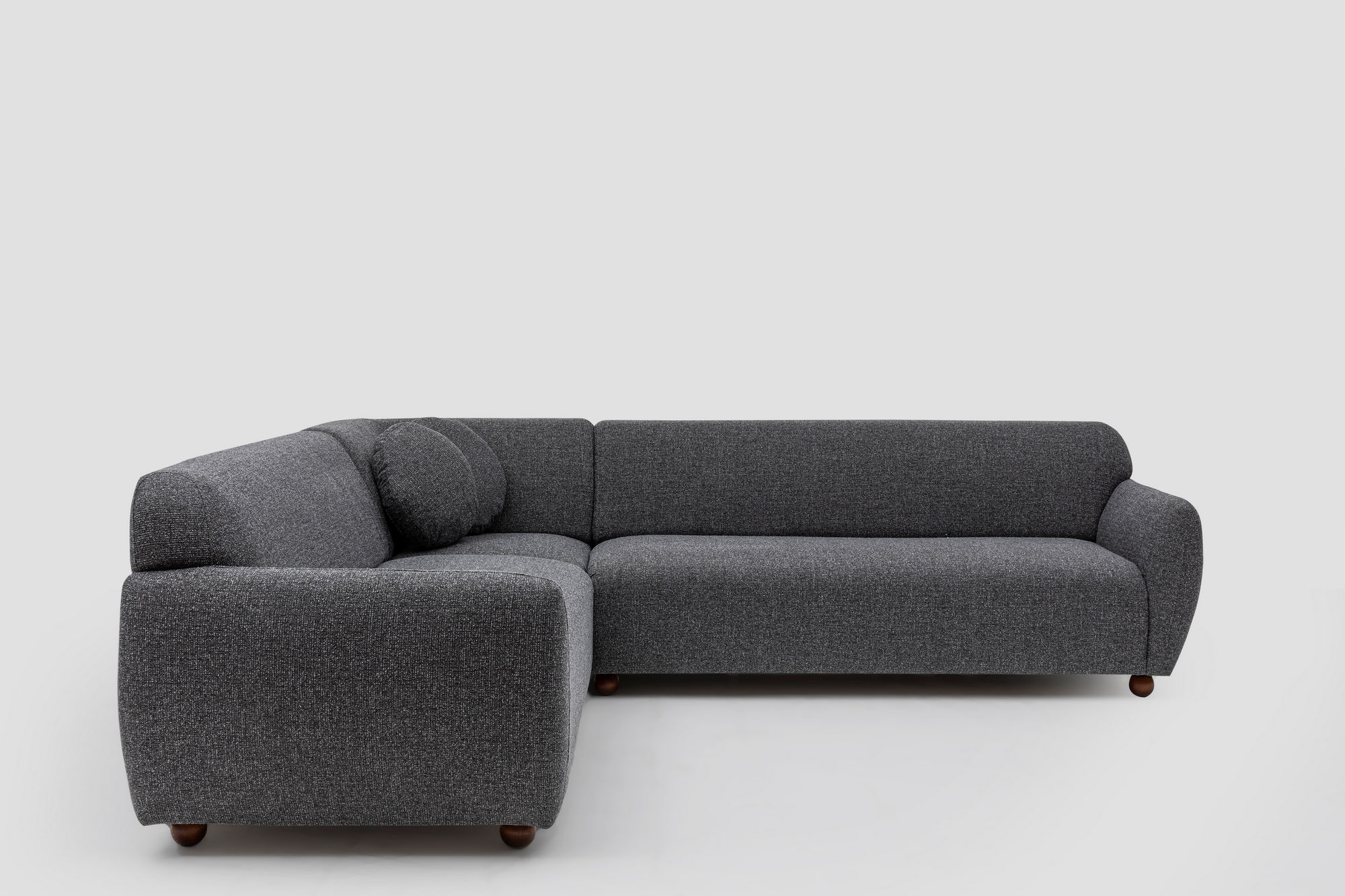 Eddy 2 Corner Sofa Dark Grey