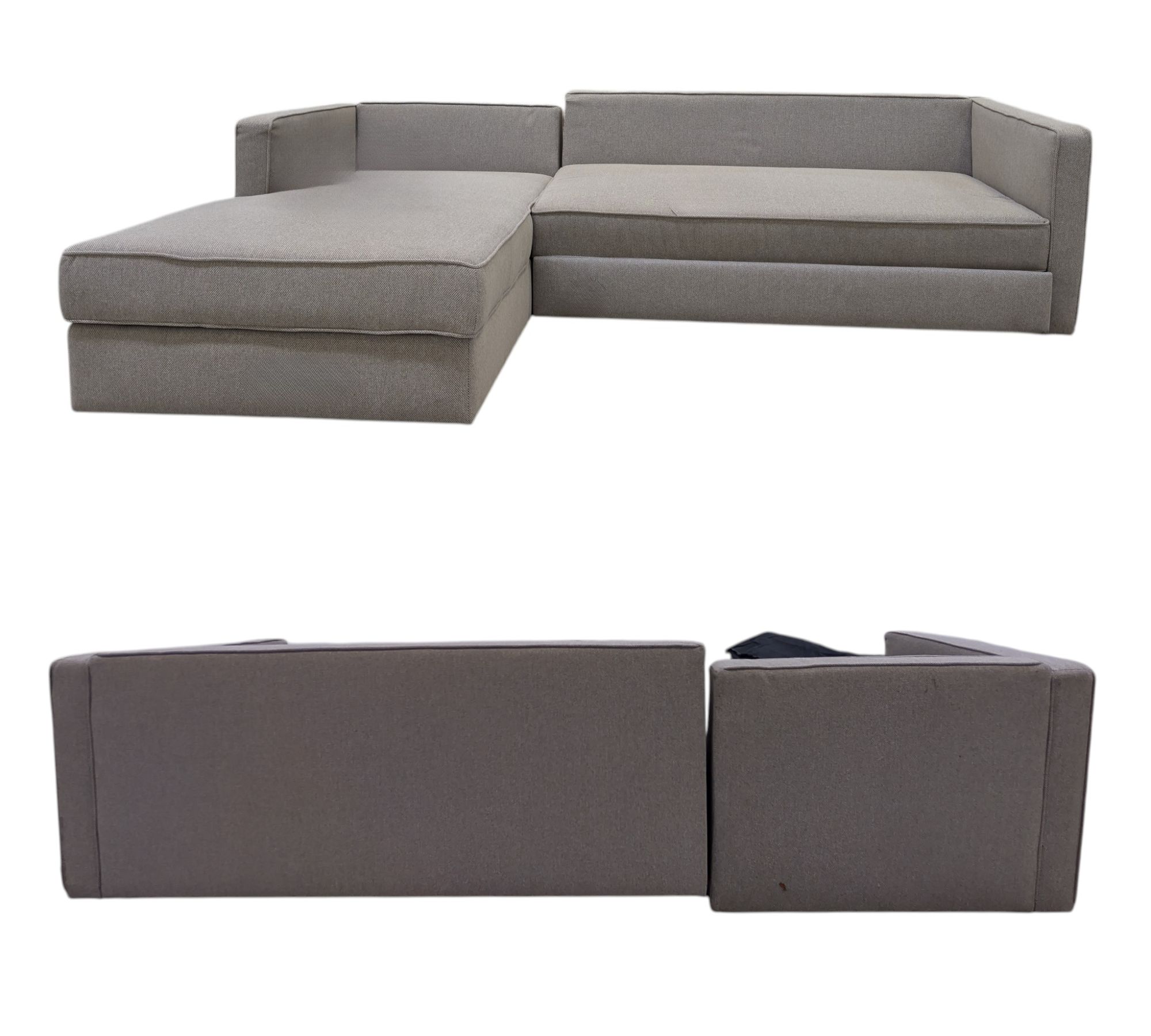 Madison Schlafsofa mit Récamiere Links Agnes Brown
