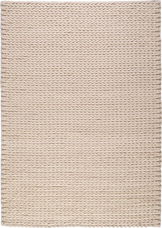 Linea Teppich Wolle Creme 120 x 170 cm