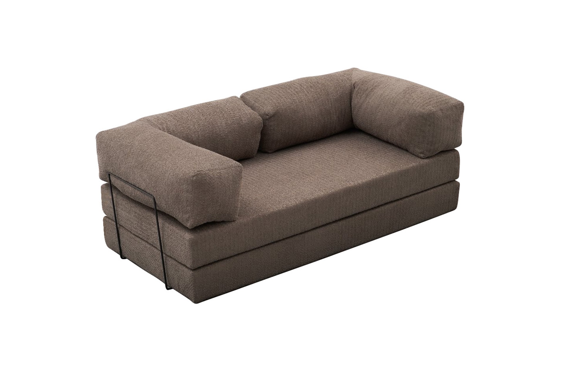 Comfort Schlafsofa 2-Sitzer Grau