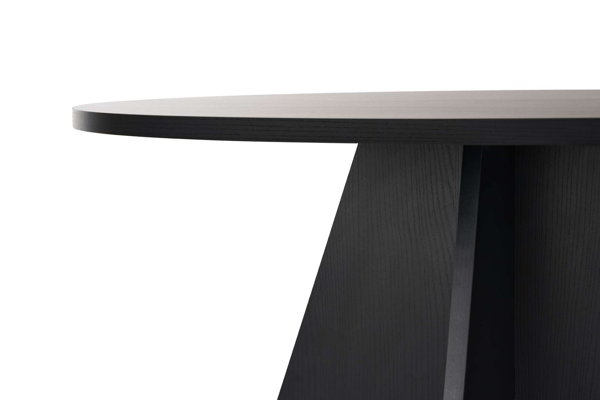 Virella Tavolo da pranzo legno nero Ø120 cm