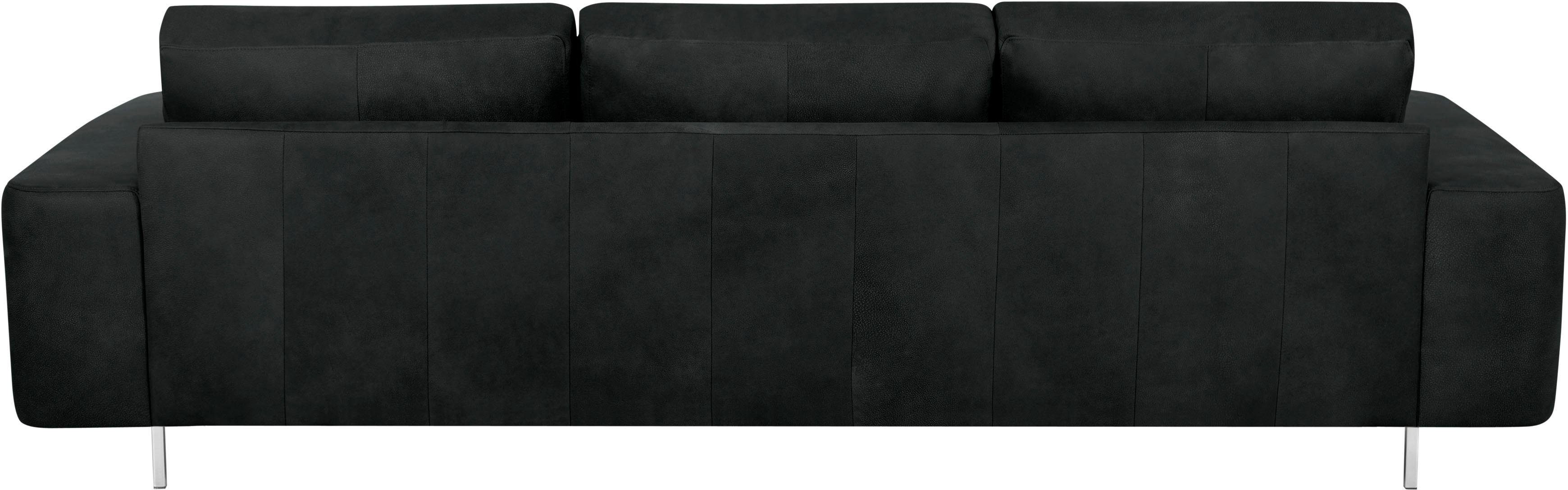 Lexgaard Sofa 3-Sitzer Rustico-Leder Metall Dunkelbraun