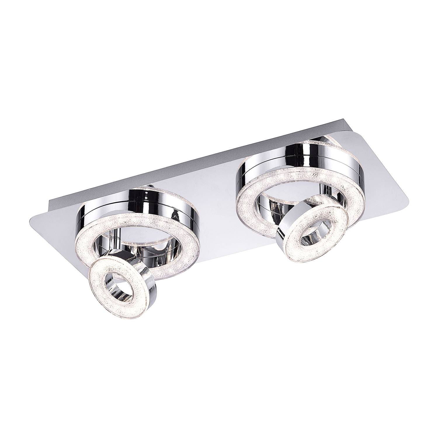 Tim LED-Deckenleuchte Acrylglas Stahl 4-flammig