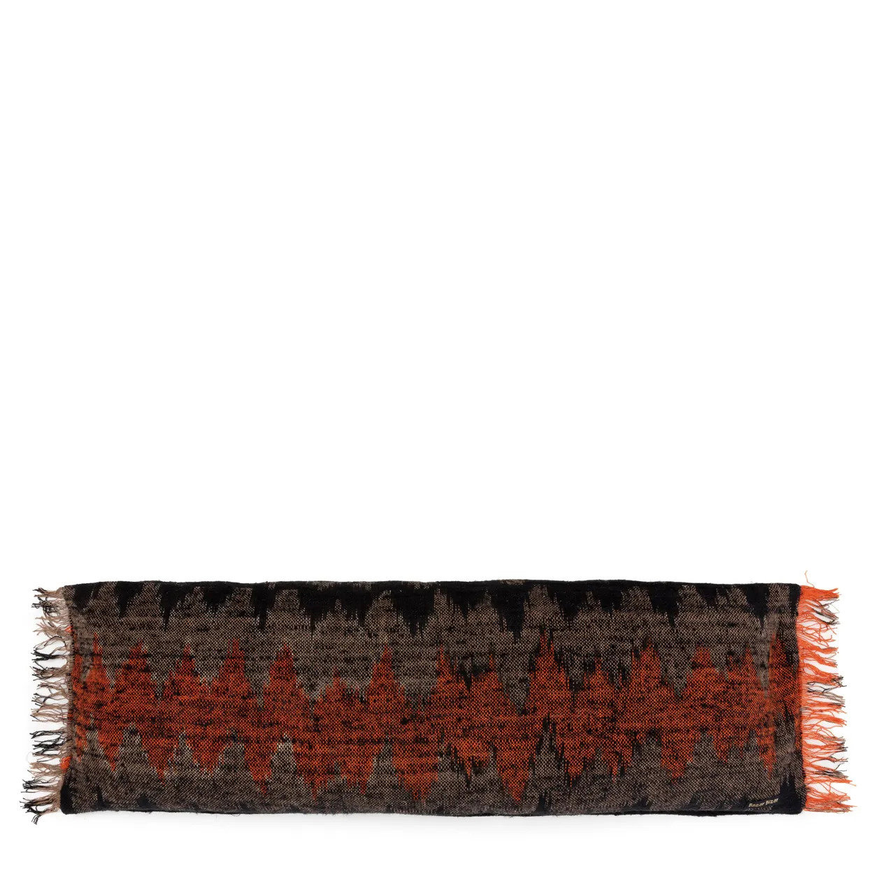 Oh My Gee Kissenbezug Schwarz Orange 35x100cm