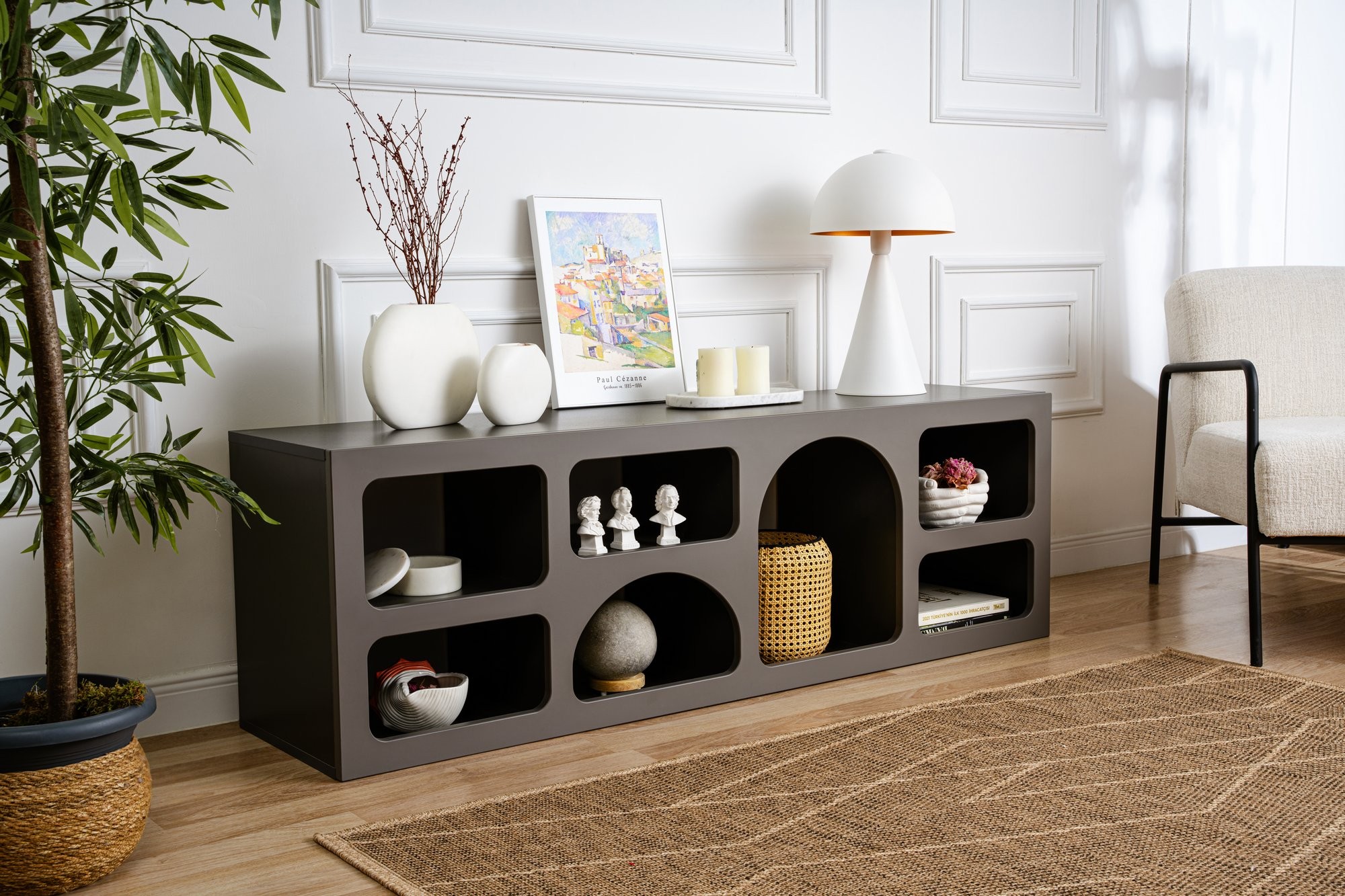 Liva Sideboard Anthrazit 160cm