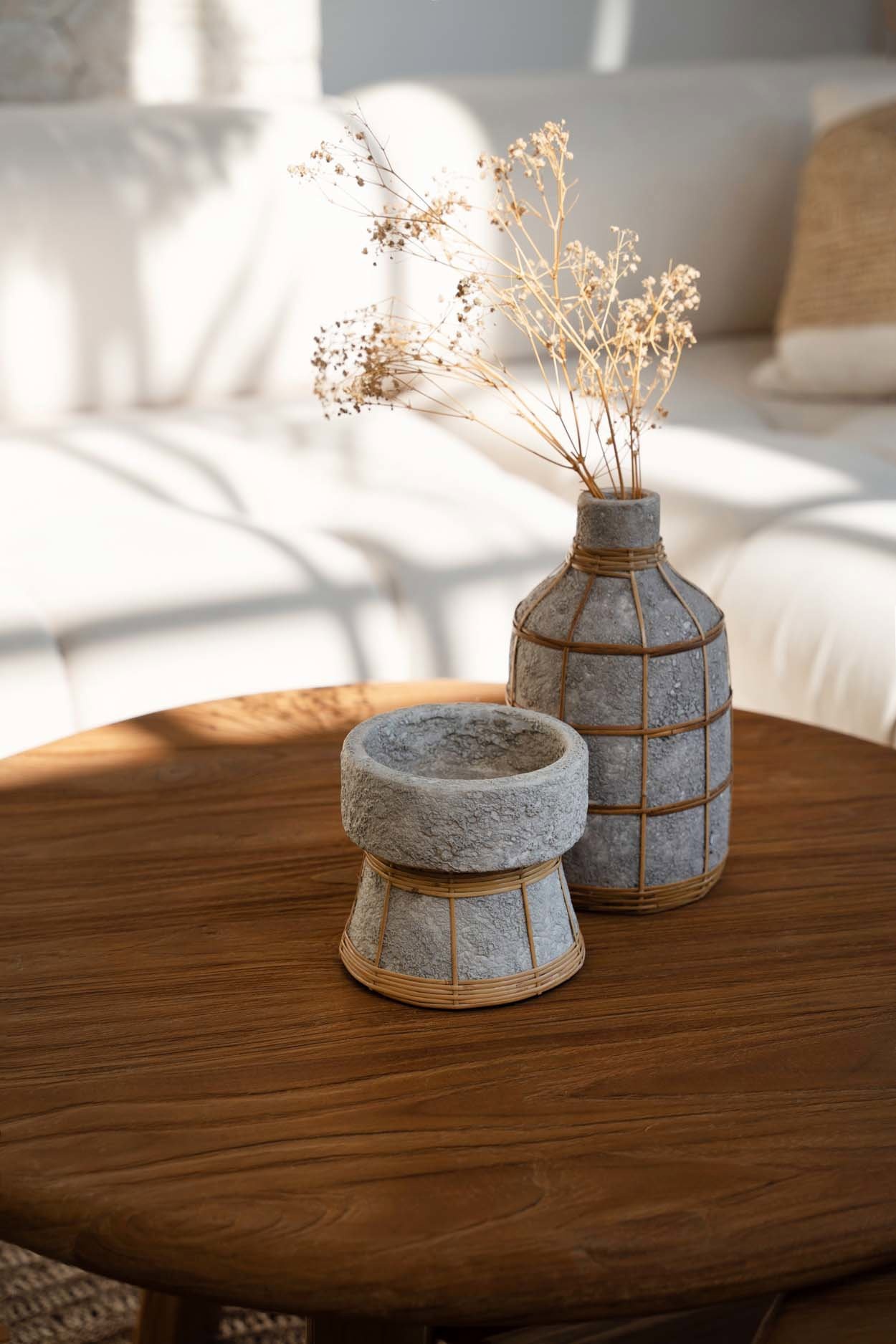Whoopy Vase Beton Natur
