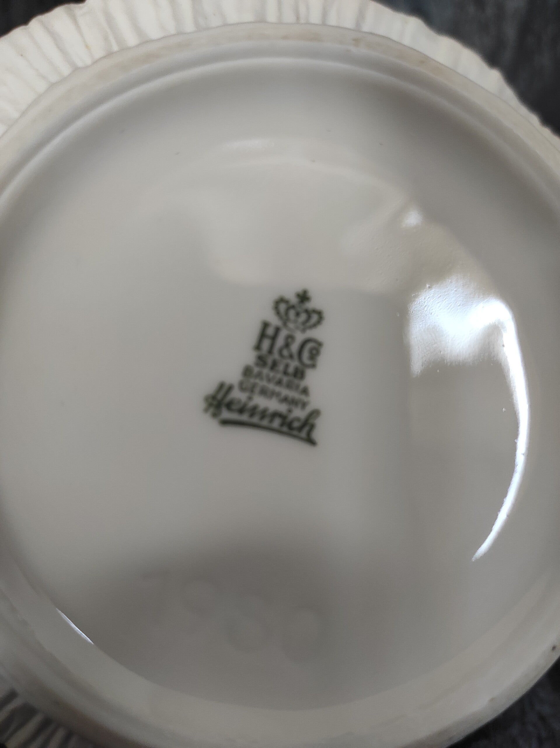 Vintage Vase Porzellan Weiß