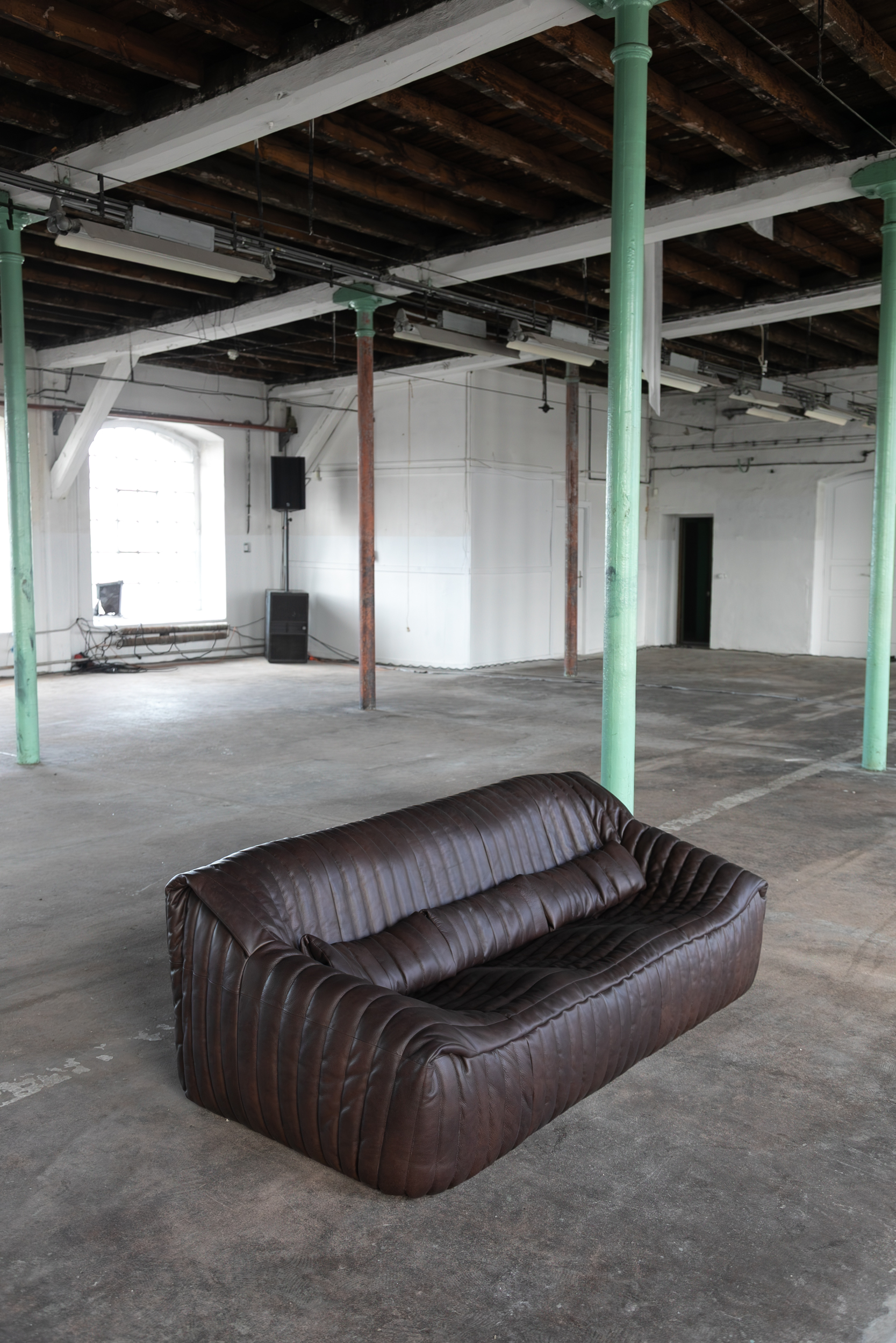 Sandra Sofa 3-Sitzer Glattleder Schokoladenbraun