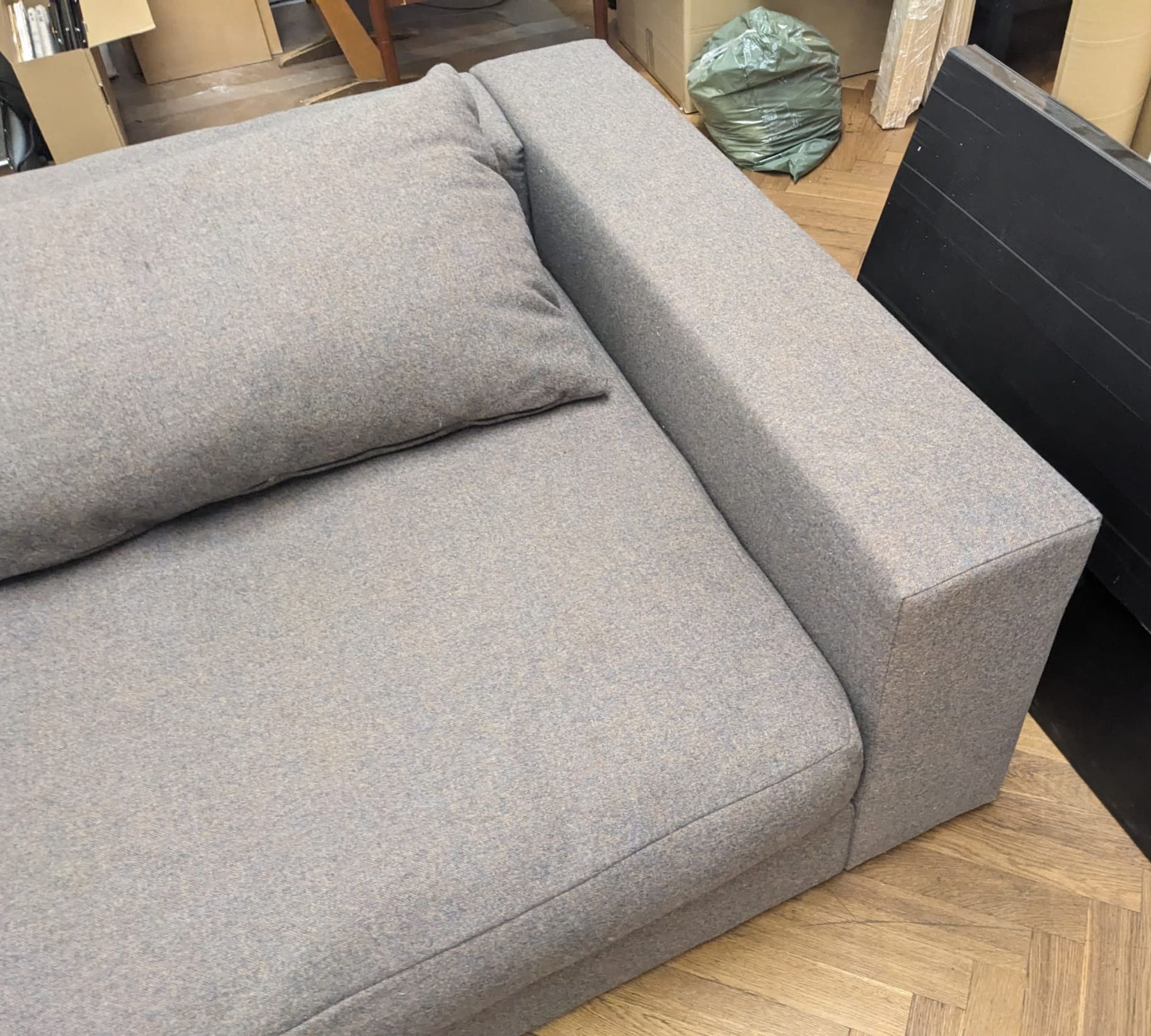 Flayr Sofa 2-Sitzer Wolle Orangepetrol