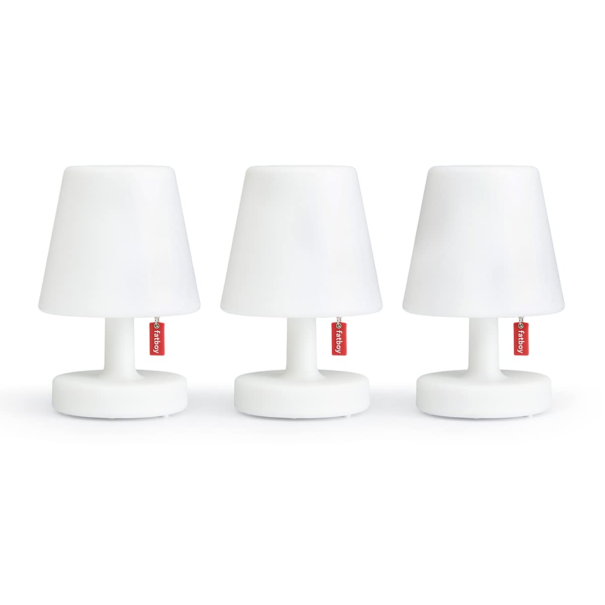 3x Edison The Mini Tischleuchte Kunststoff Weiß