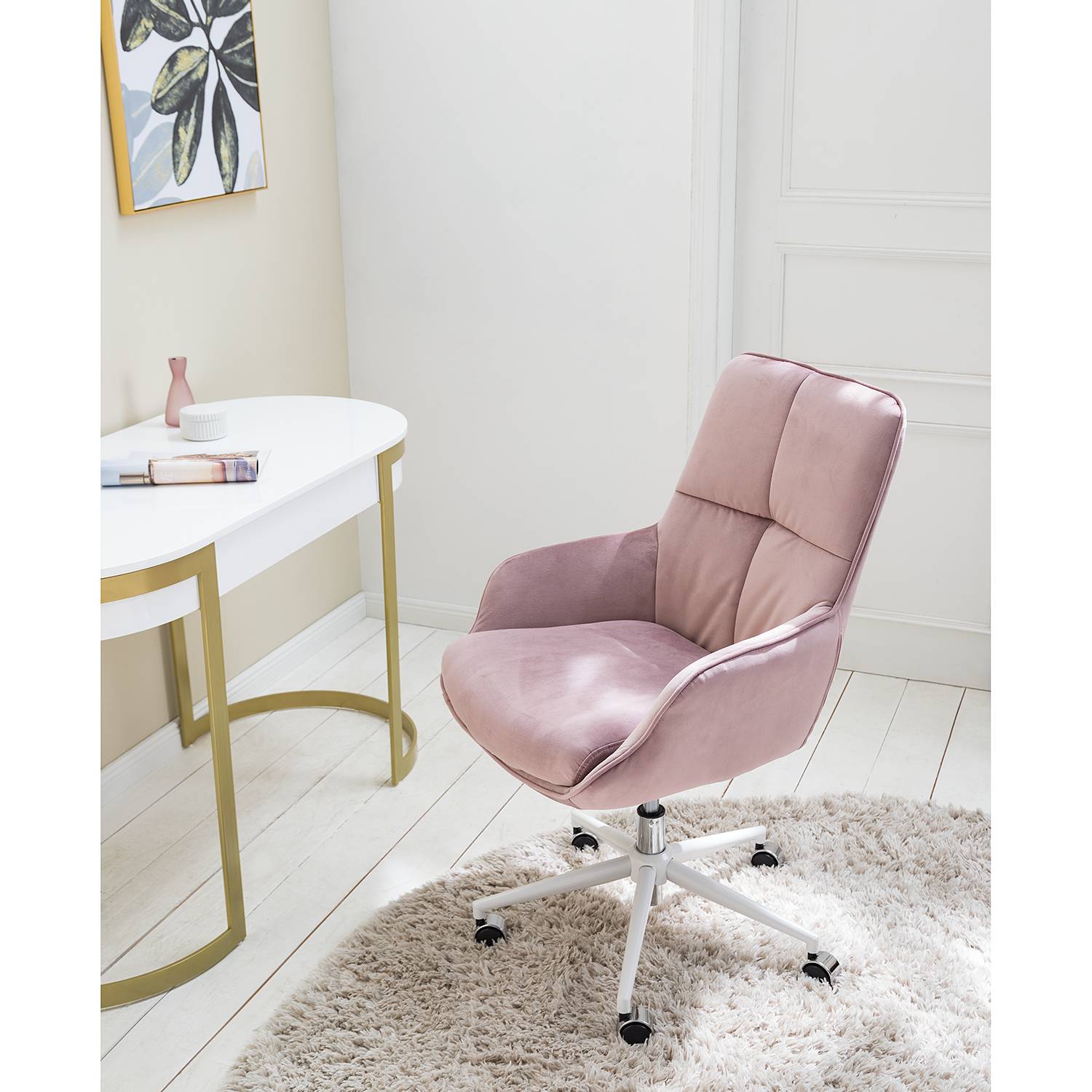 Stody II Office Chair Light Pink