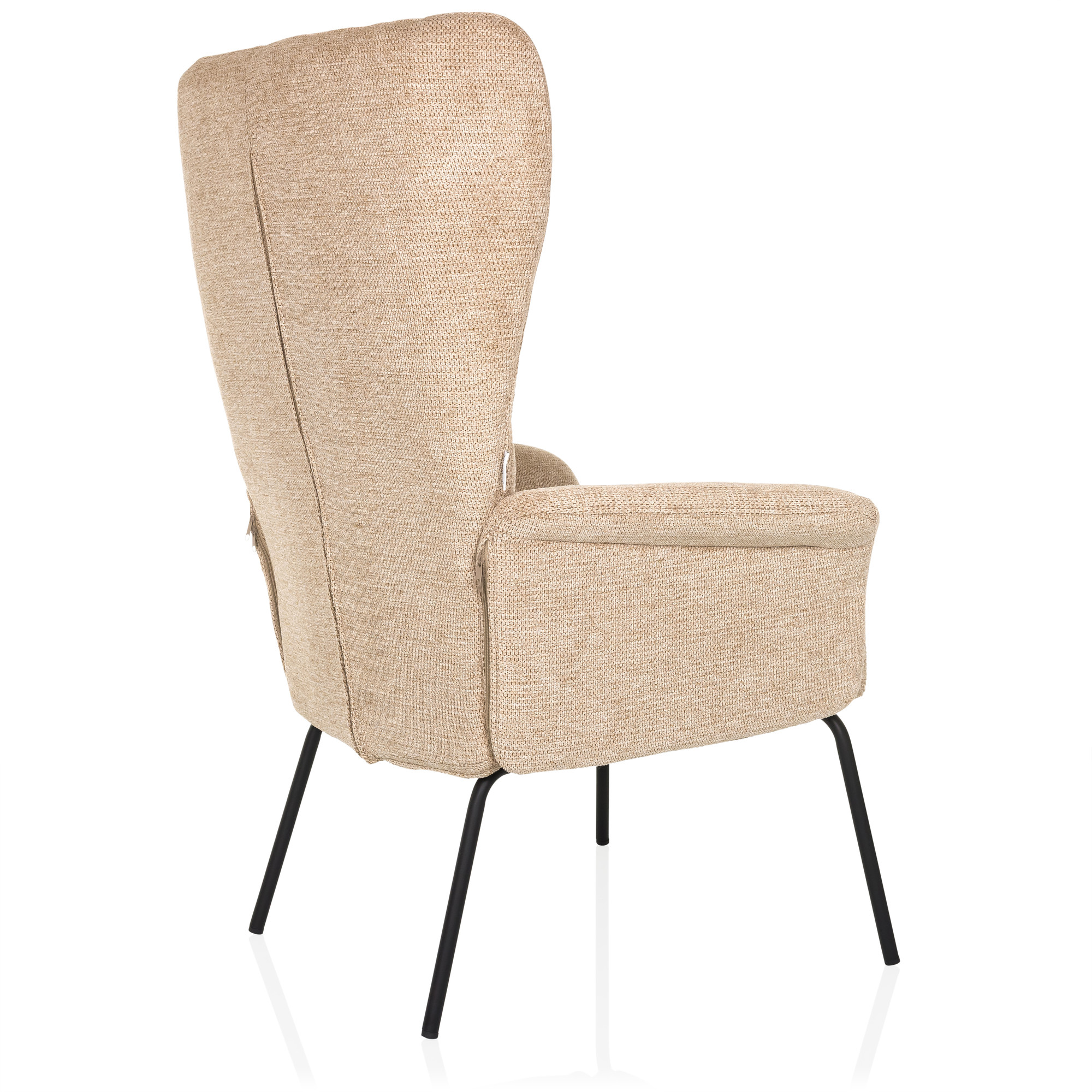 HAVENIO Sessel Stoff Beige