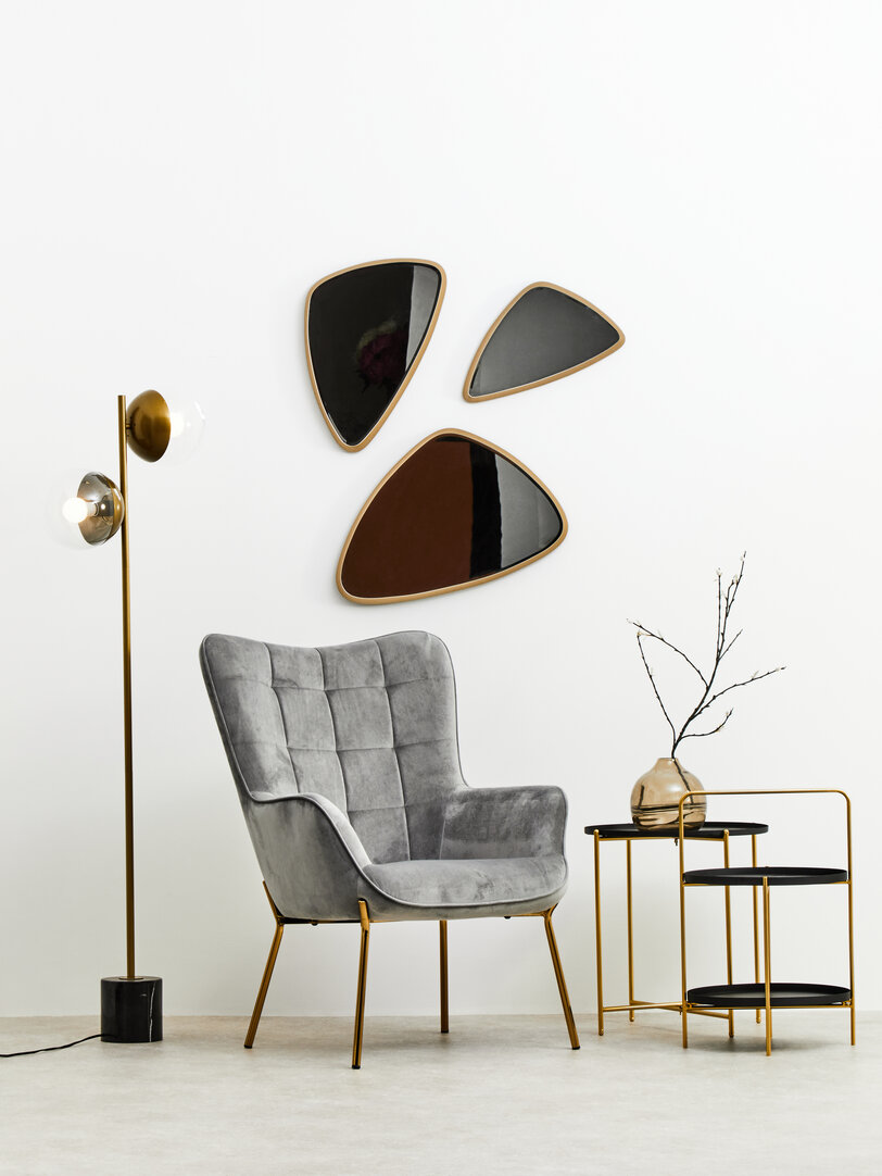 Trosa Beistelltisch Schwarz Gold