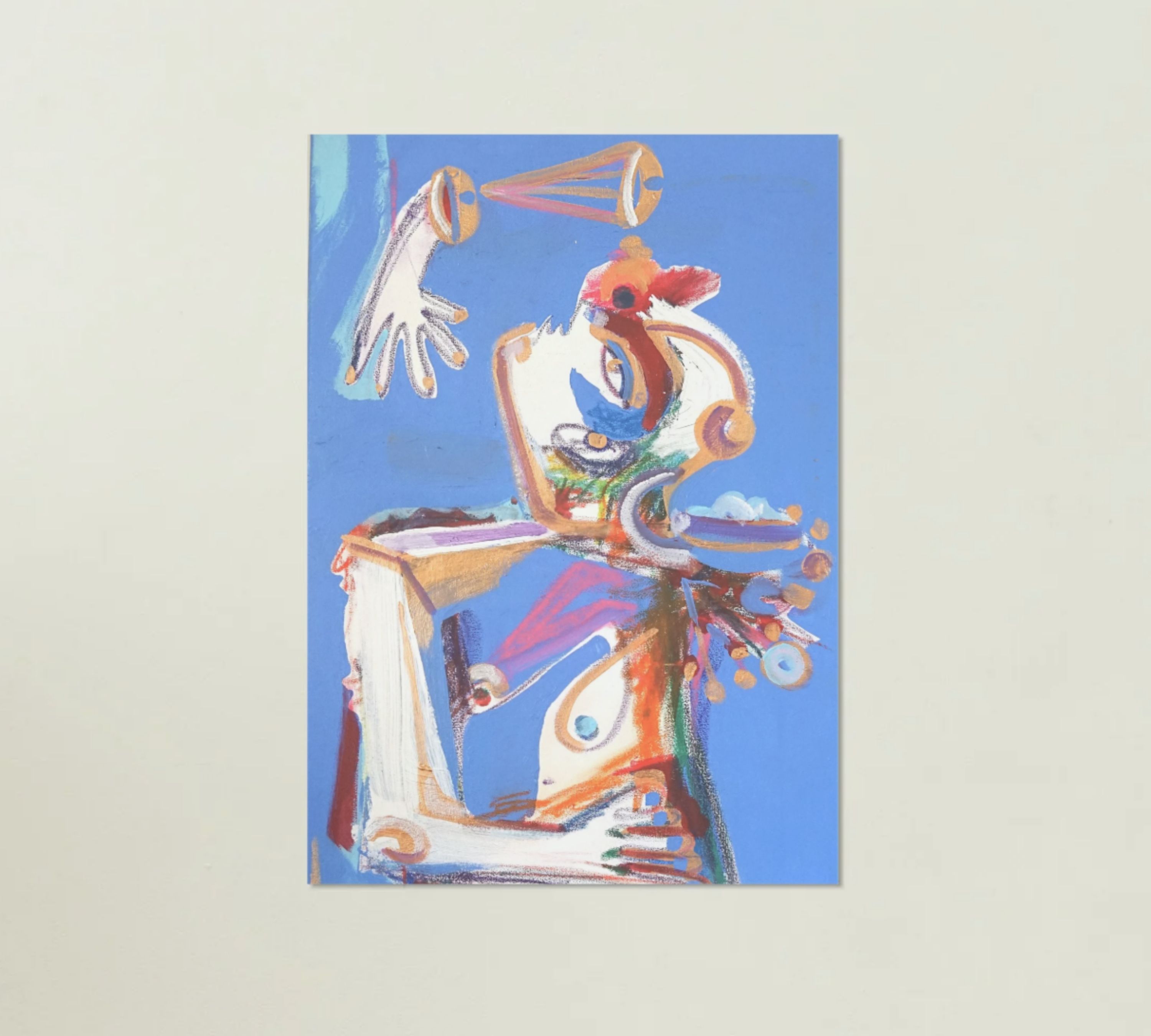Hermes Art print Multicolor
