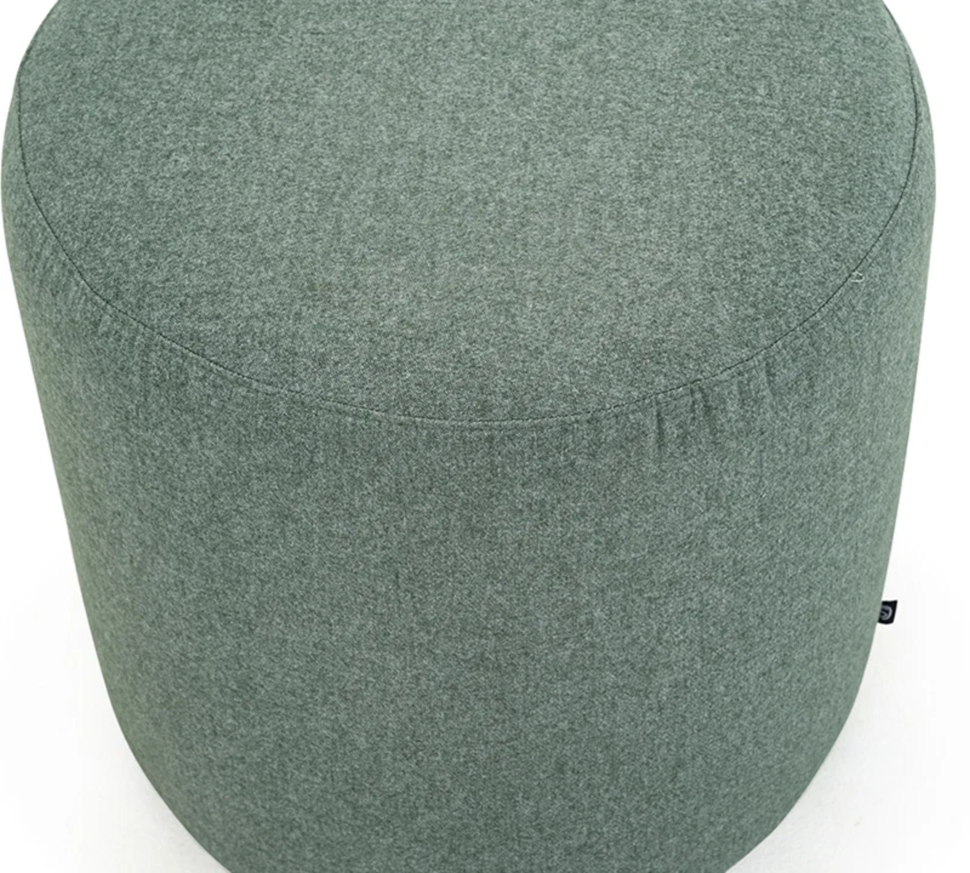 Pouf No. 8 Straight Fabio Grey Green