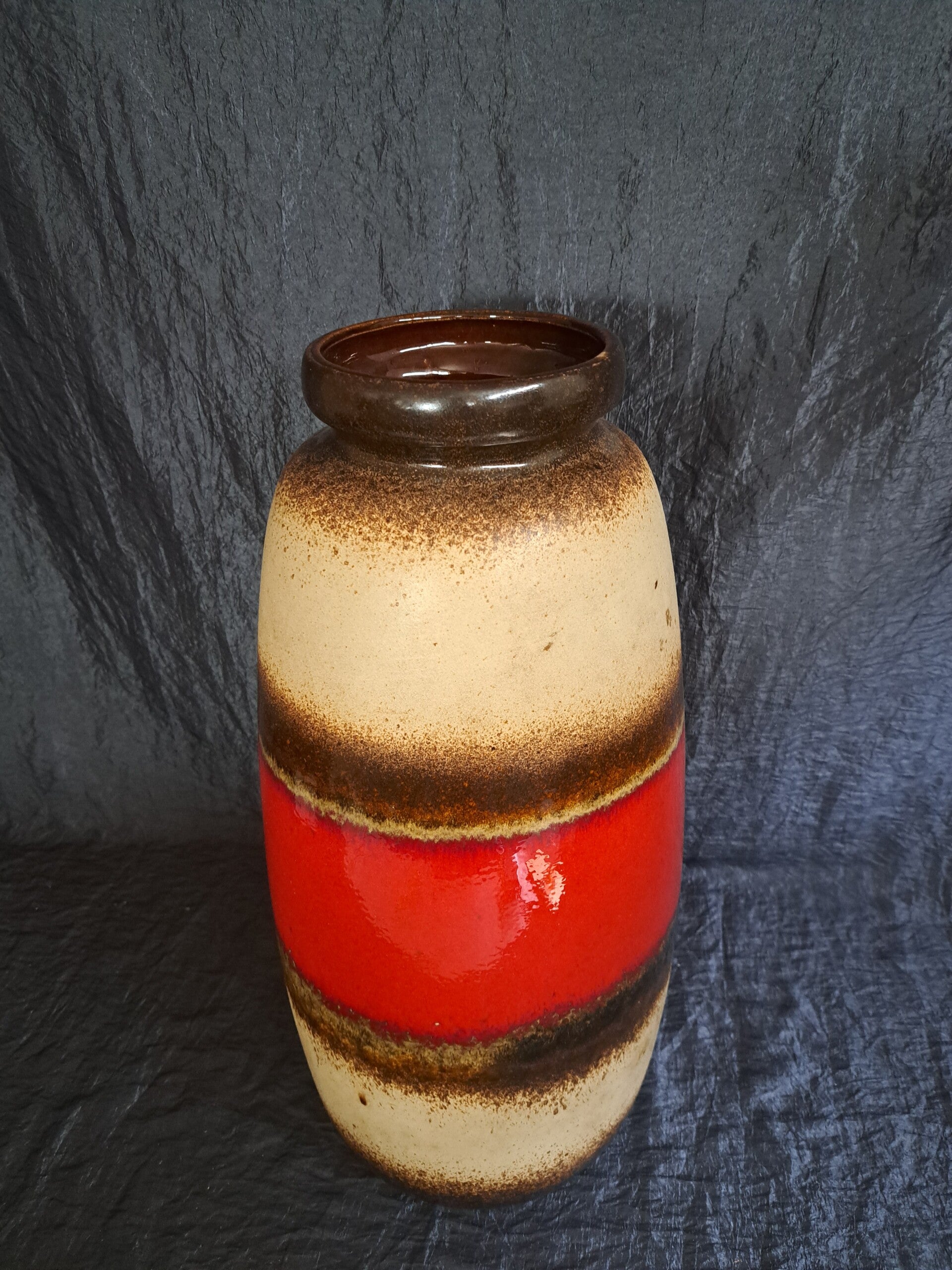 Vintage Vase Keramik Mehrfarbig