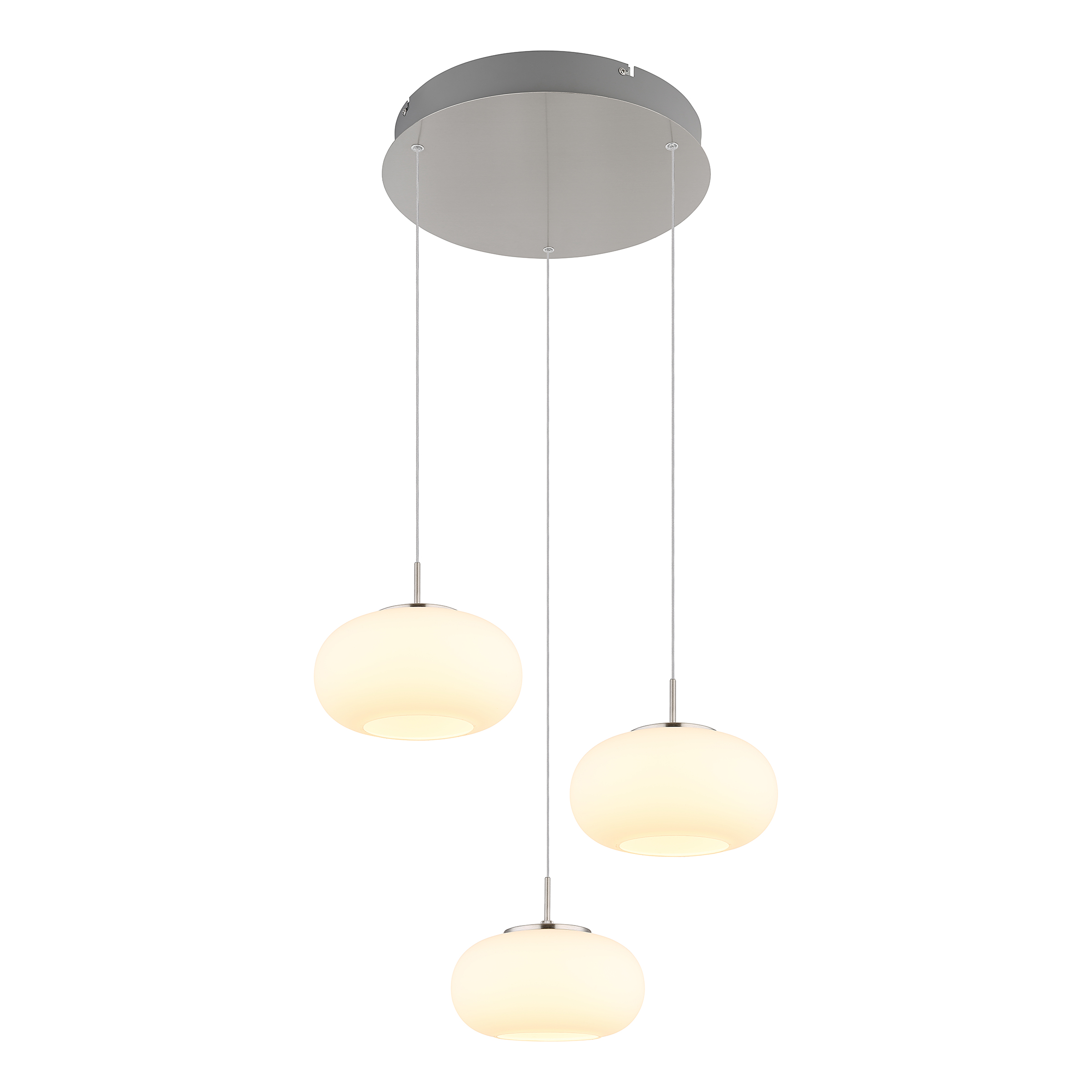LED Pendant Light Quintara 3-Light Opal Glass Iron