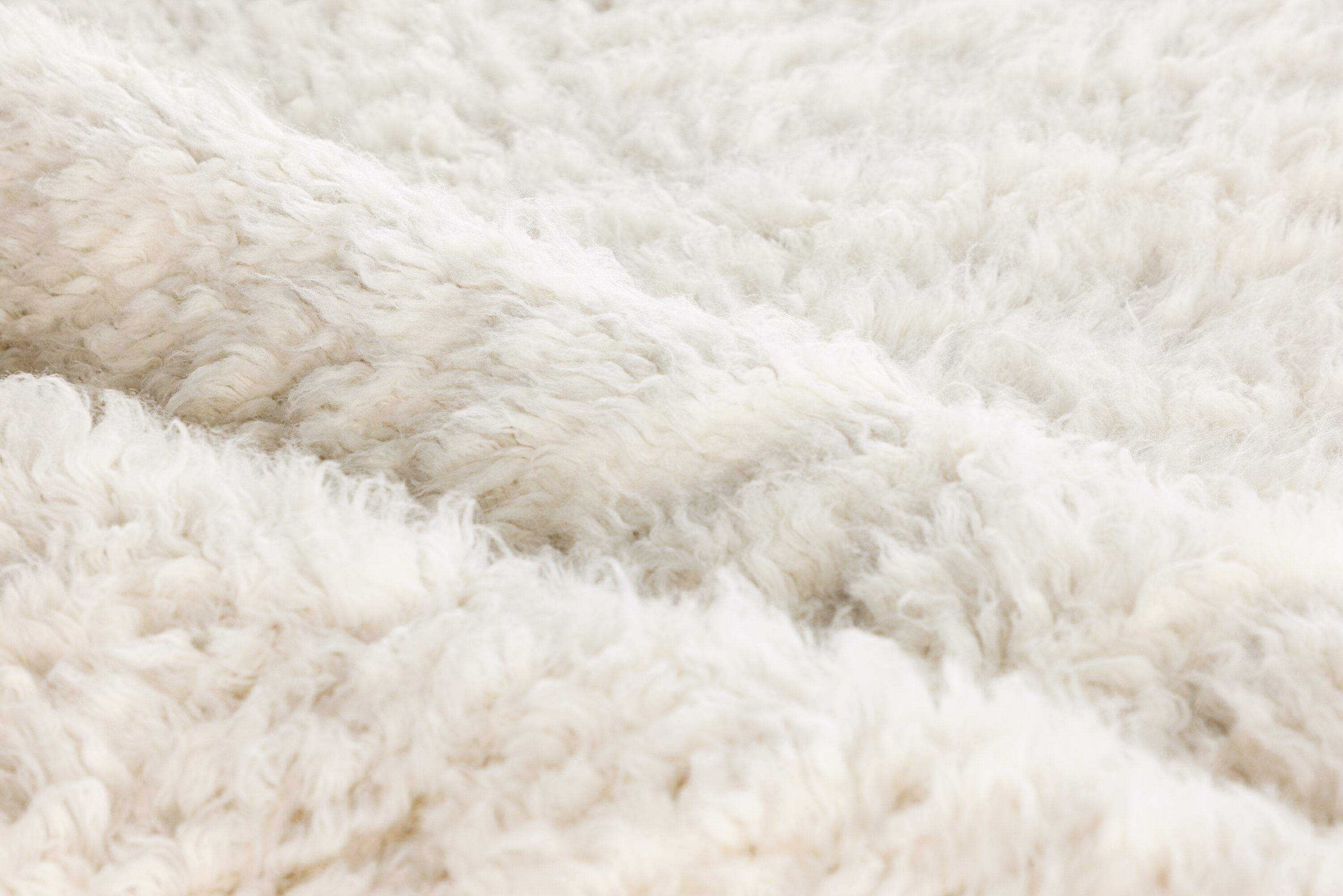 Leiko Teppich Wolle 160x230cm Weiß