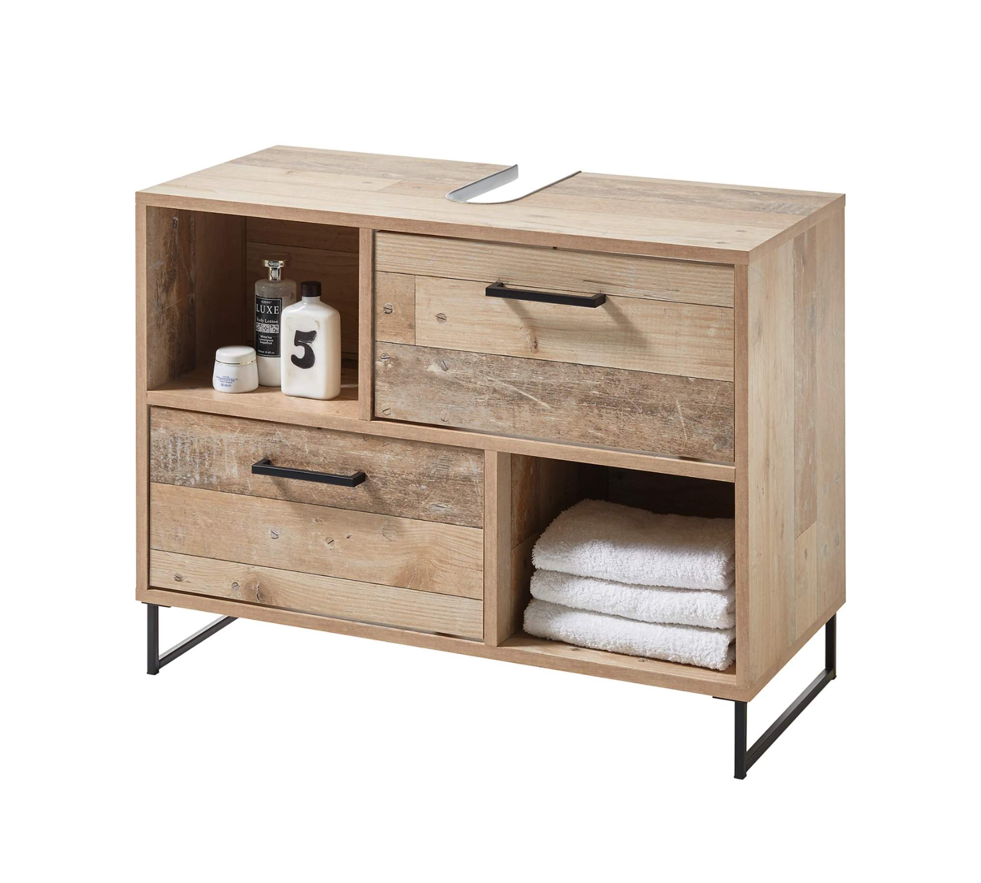 Waschbeckenunterschrank Holz Used Wood Dekor