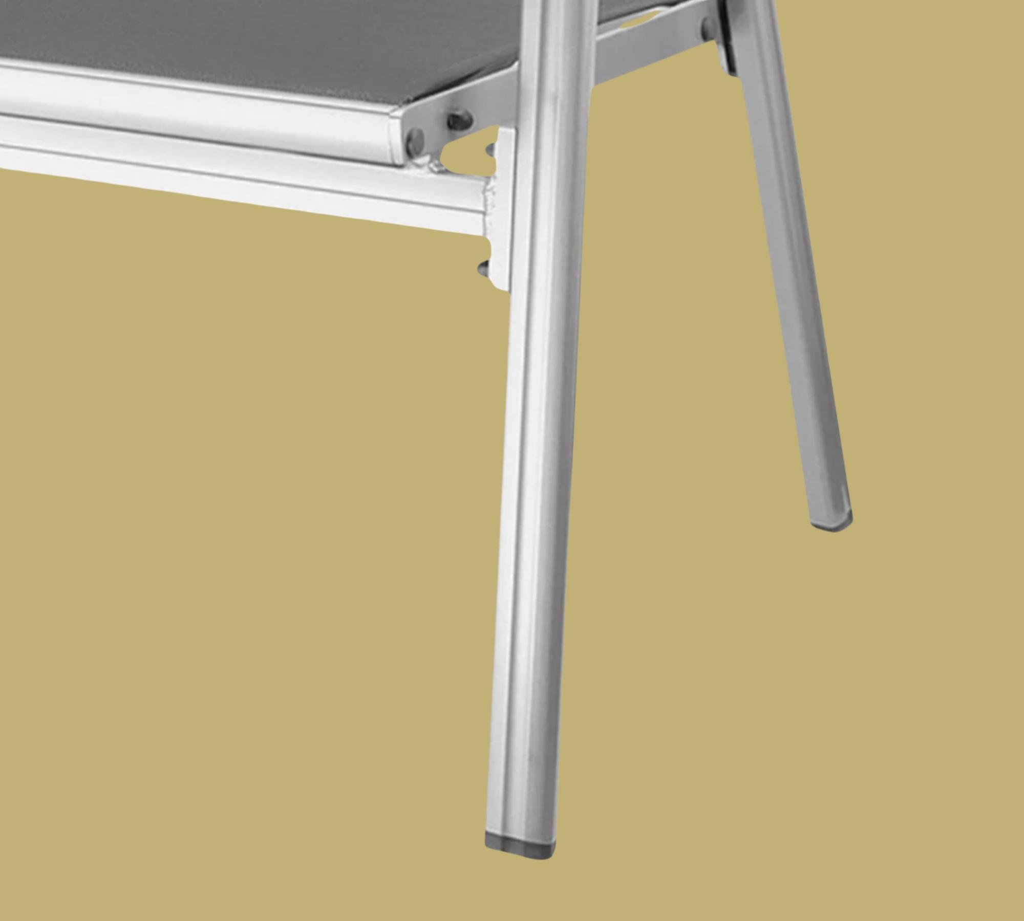 Gartenbank Webstoff Metall Anthrazit