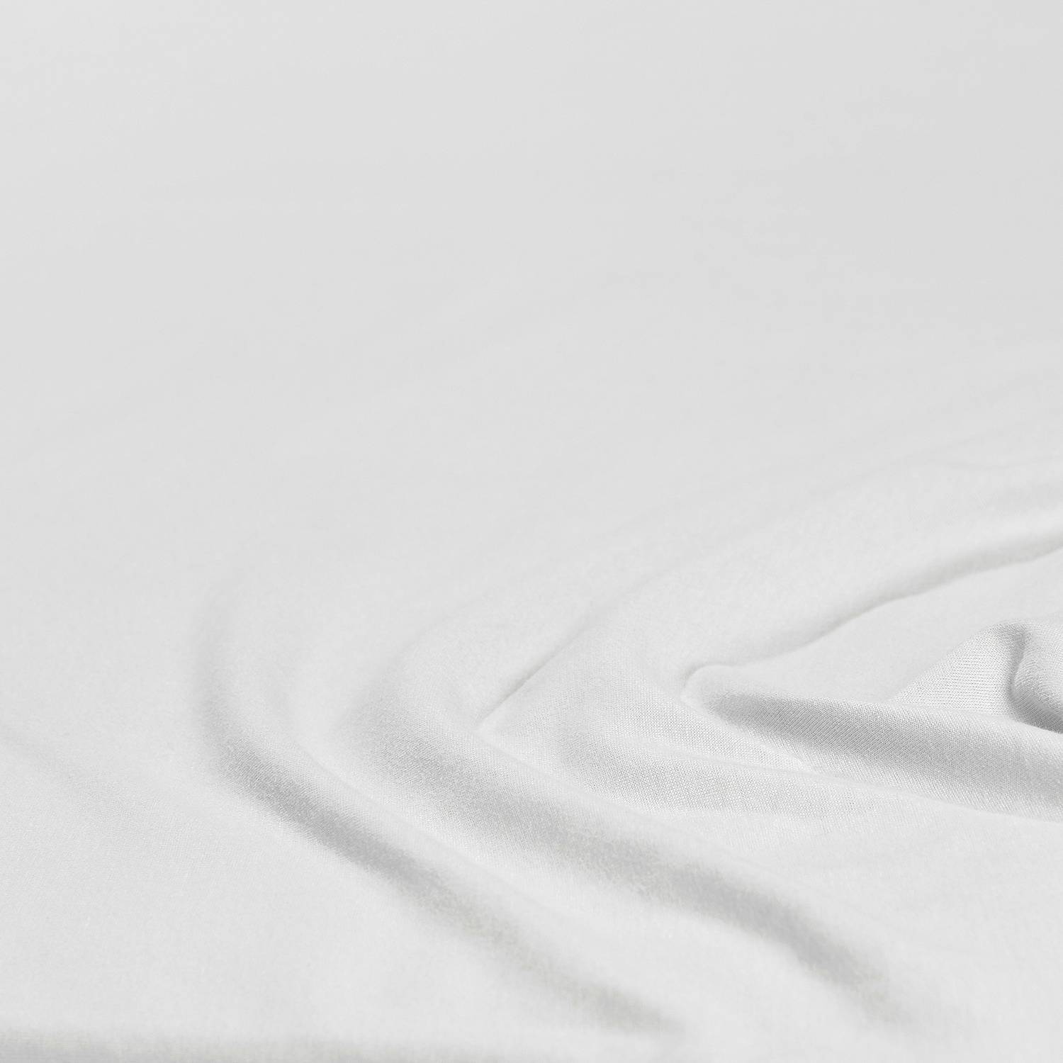 Mako-Feinjersey-Spannbetttuch Rioux Weiß 140-160 x 200 cm