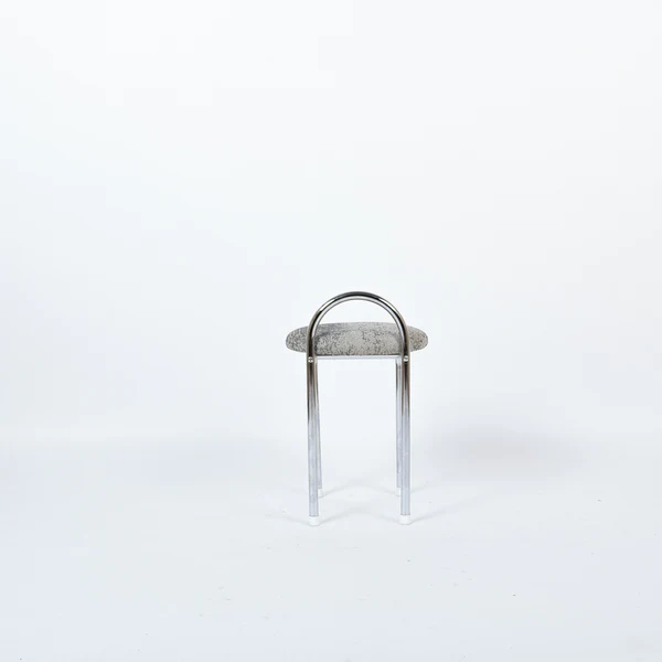 Eron Werzalit Hocker Metall Textil Grau