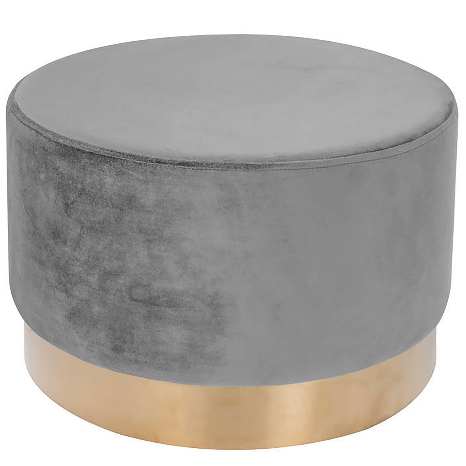 Hocker Nano Samt Grau