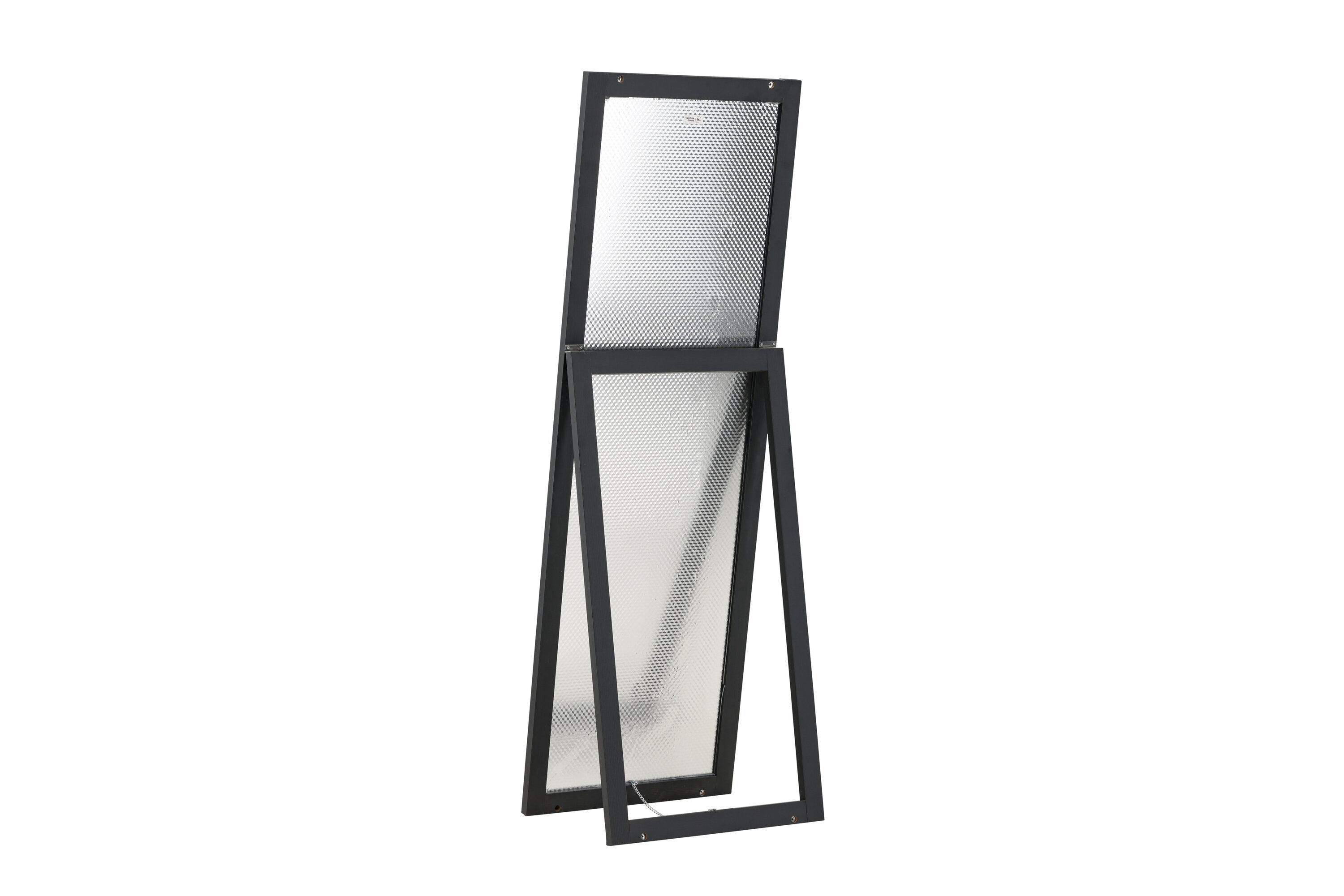 Sebring Mirror Wood Glass Black 55x170cm