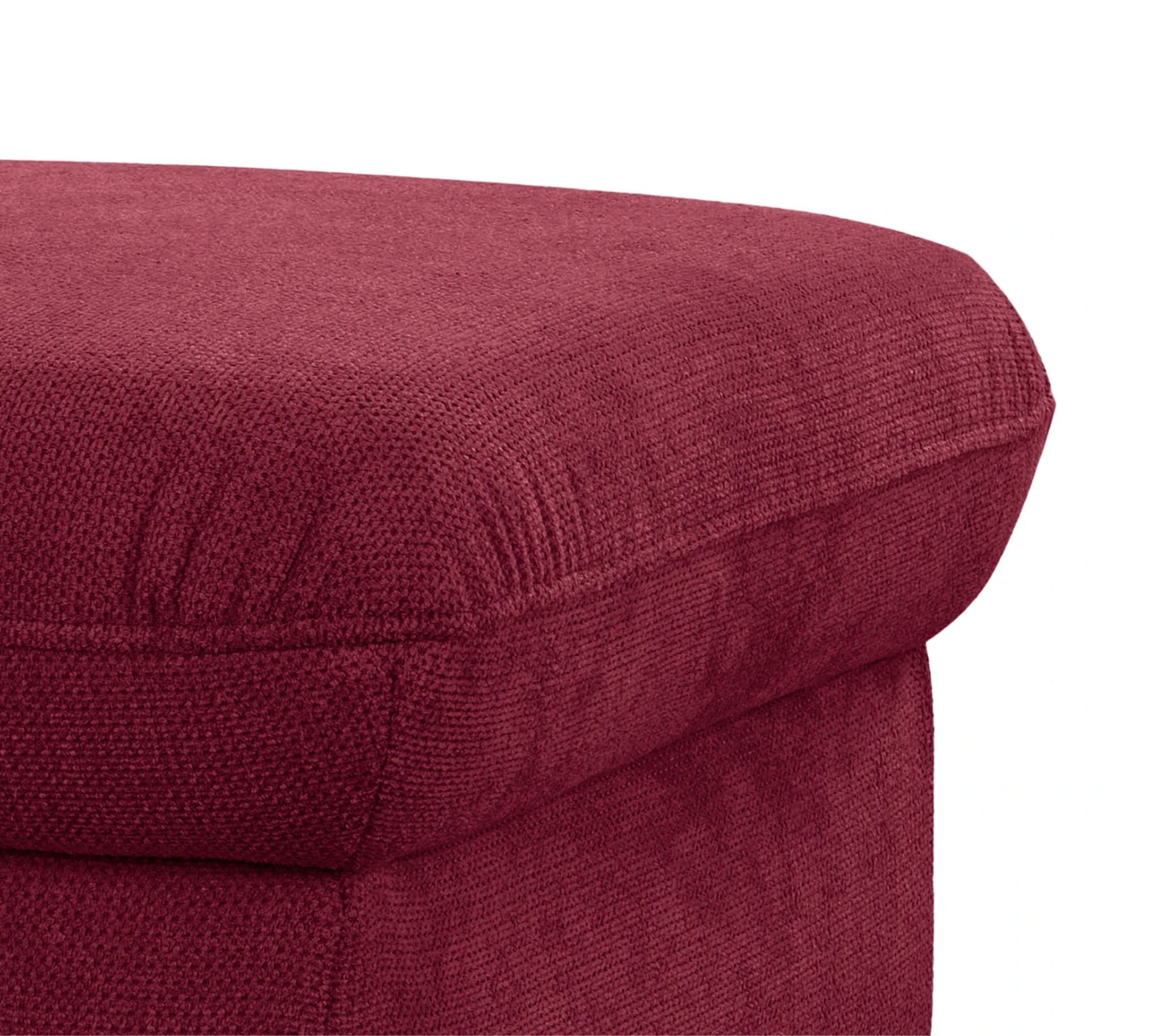 Polsterhocker Webstoff Beere