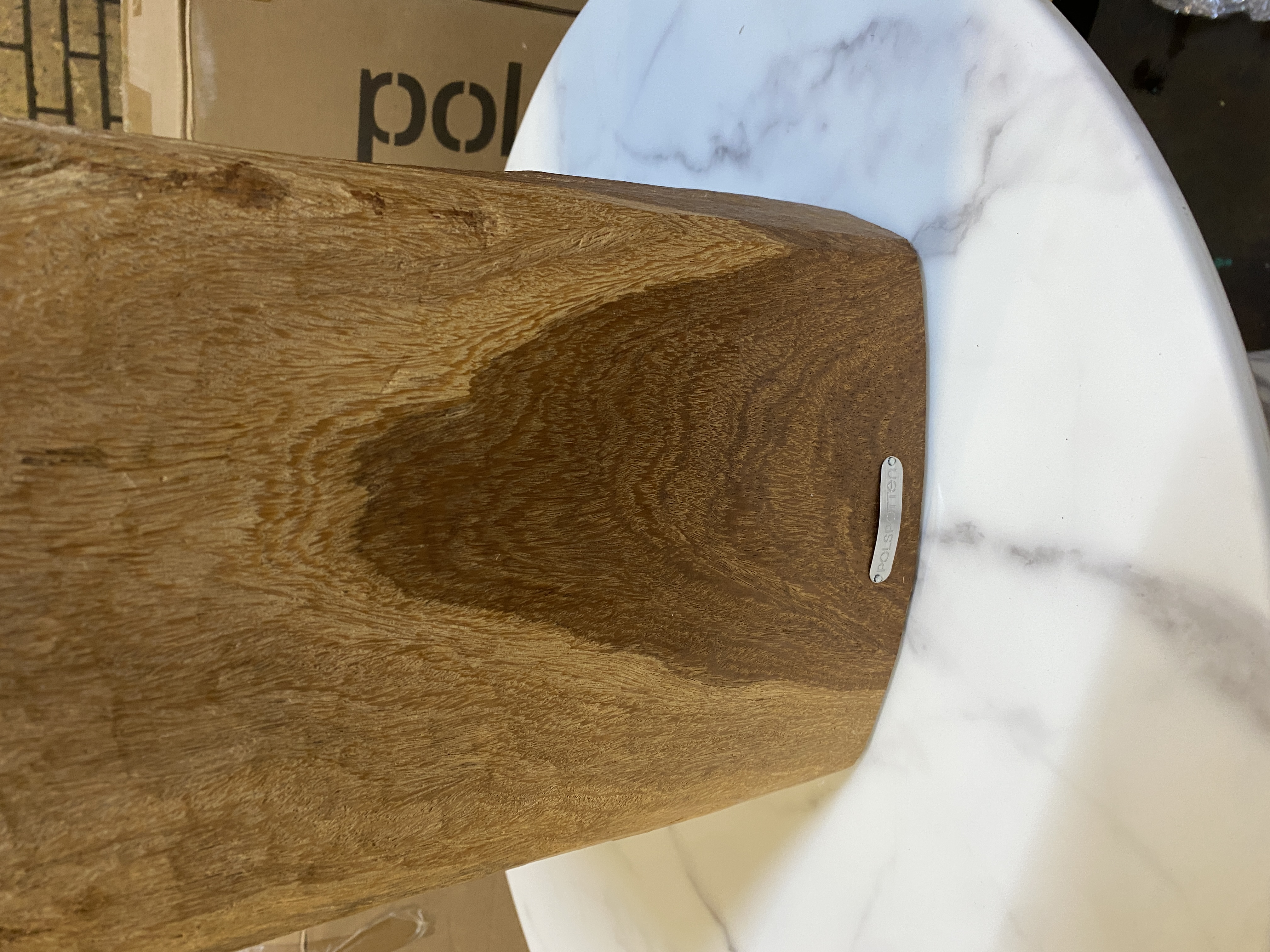 Devils Eye Hocker Holz Braun