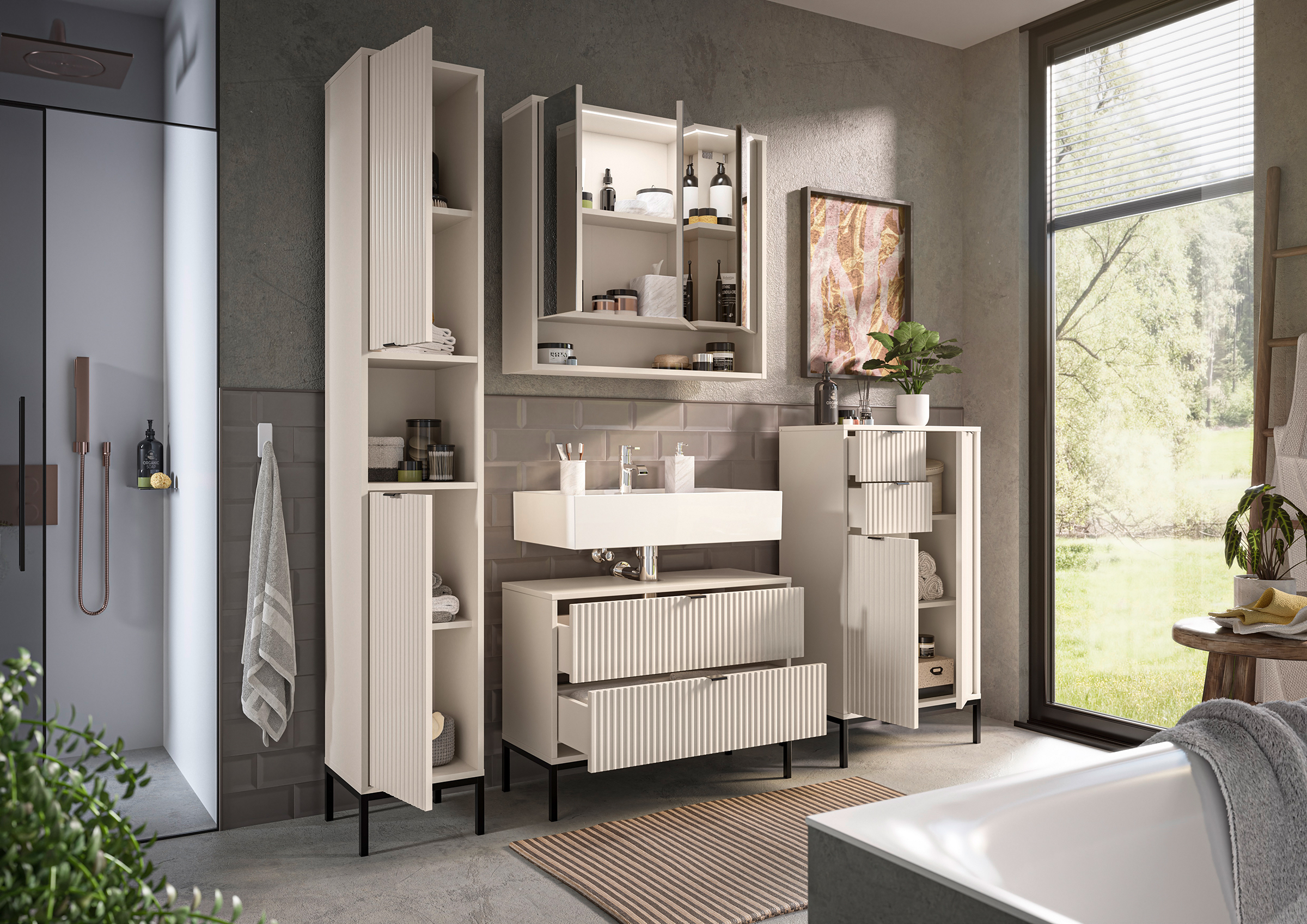 Vanity unit Juvara Cashmere 80cm