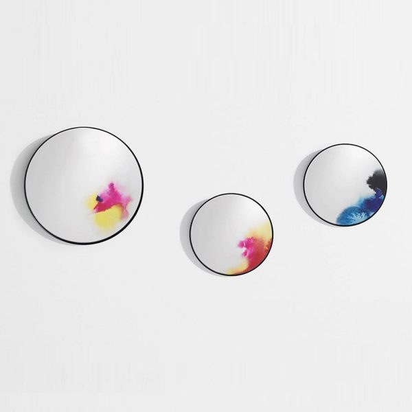 Francis Spiegel Stahl Spiegelglas Rosa