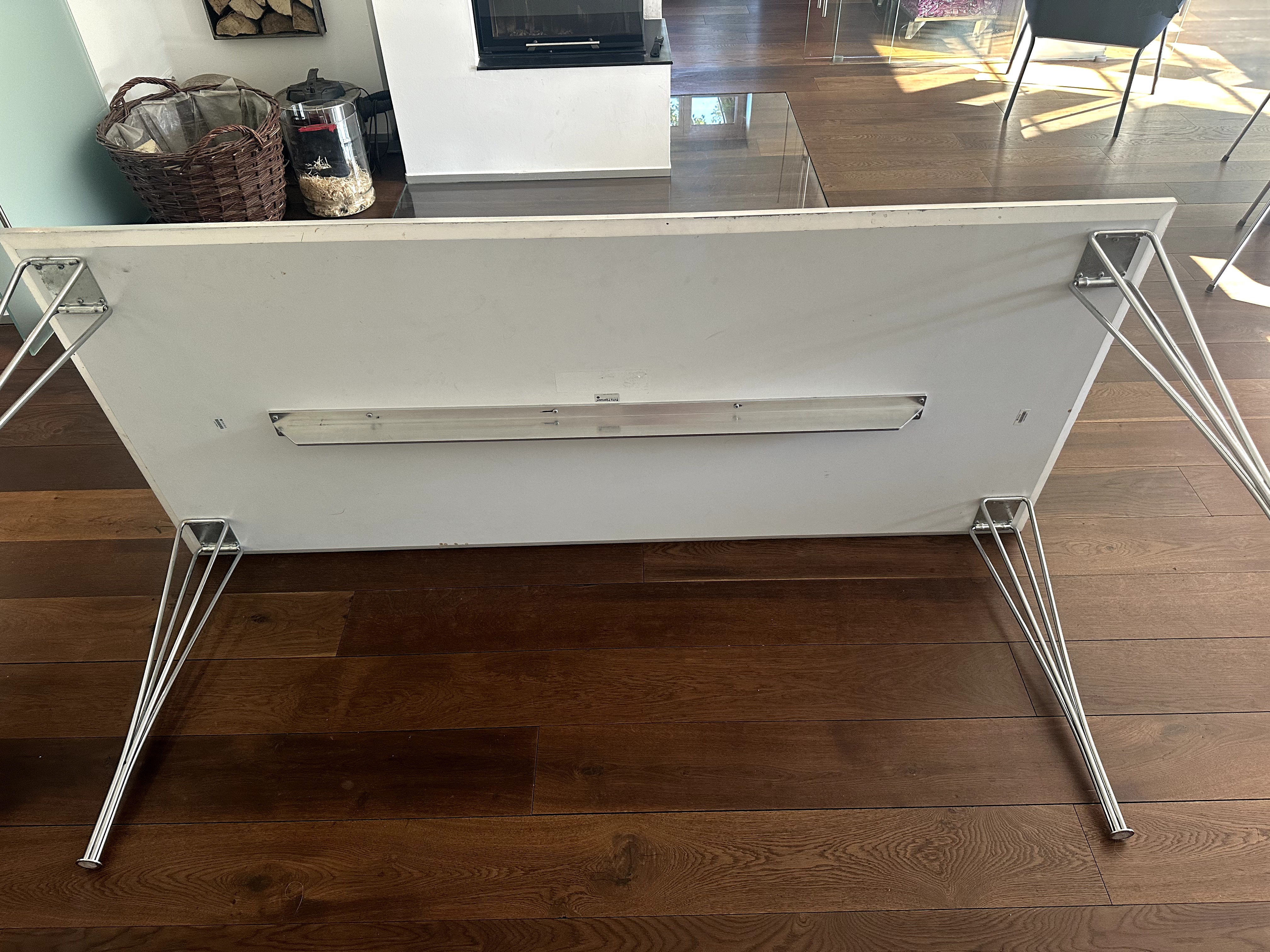 Rechteckiger Tisch Technisches Holz Weiß