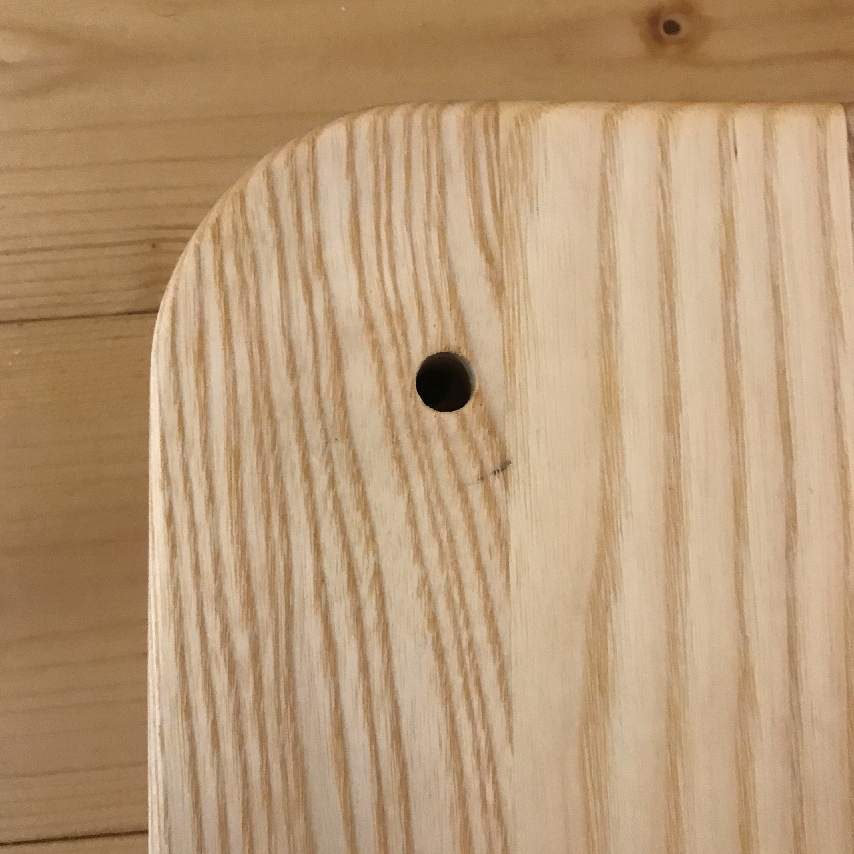 Brilliant 1 Shelf Ash Wood Brown