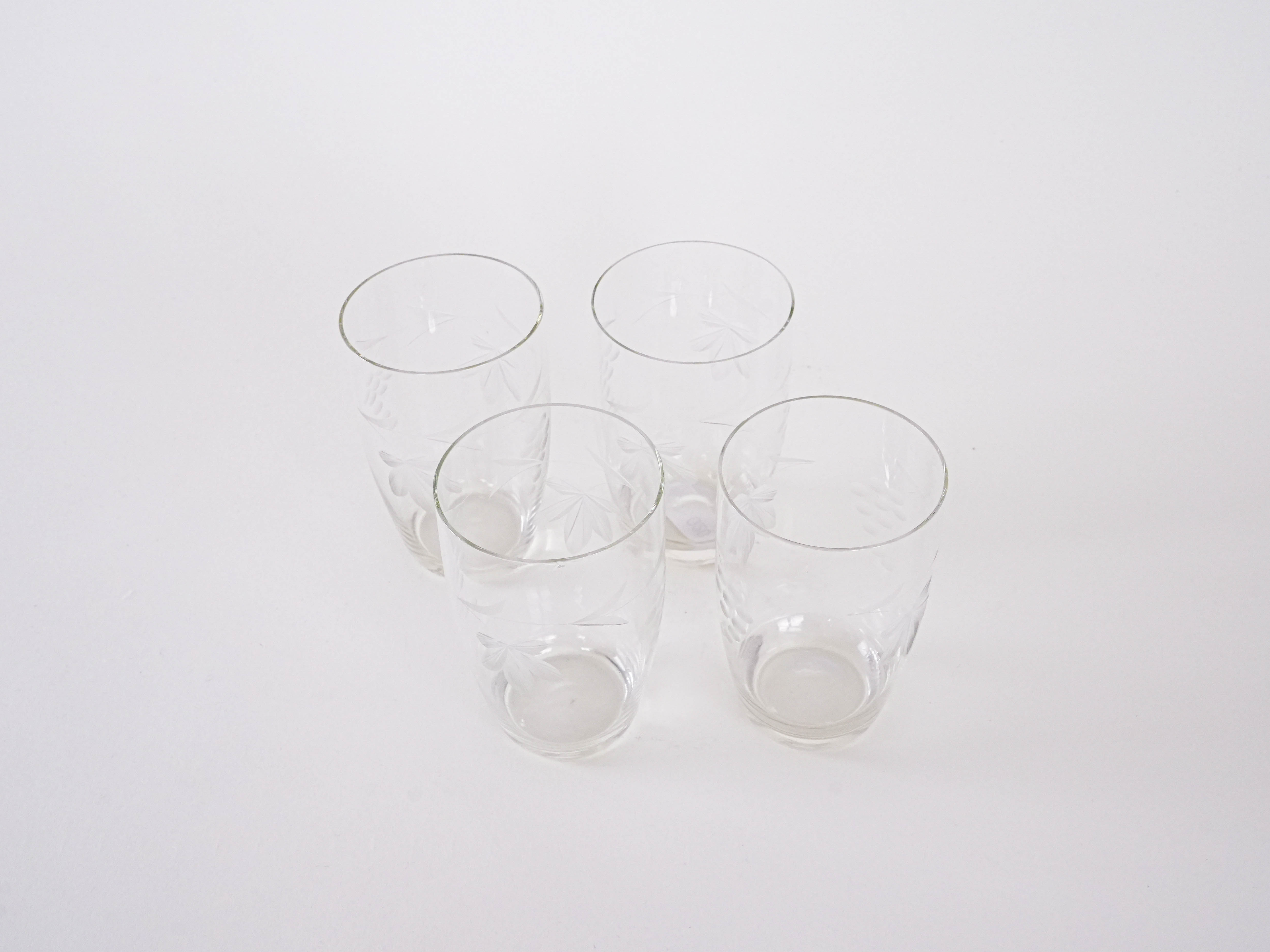 4x Glasses Transparent