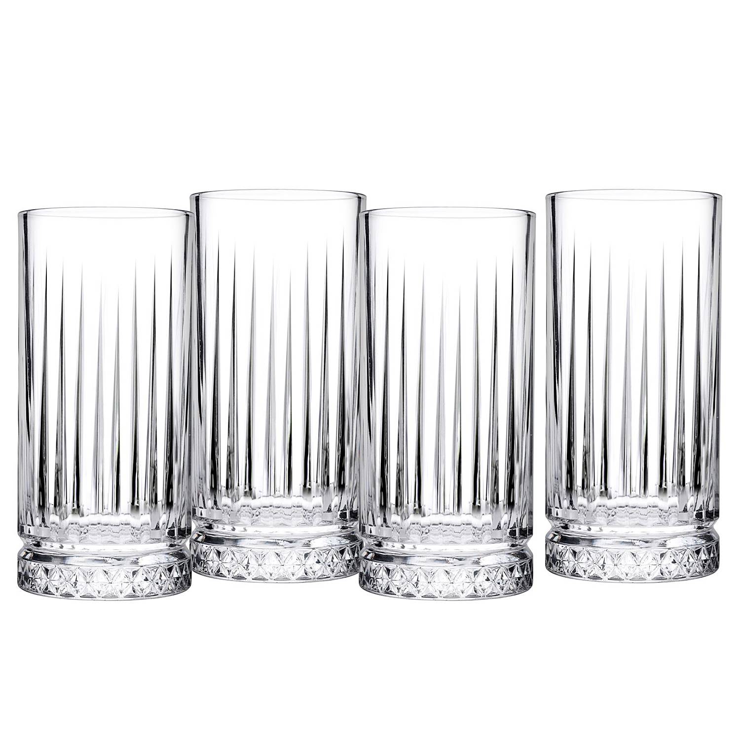 Longdrinkgläser Elysia 45cl 4er-Set Klarglas Transparent