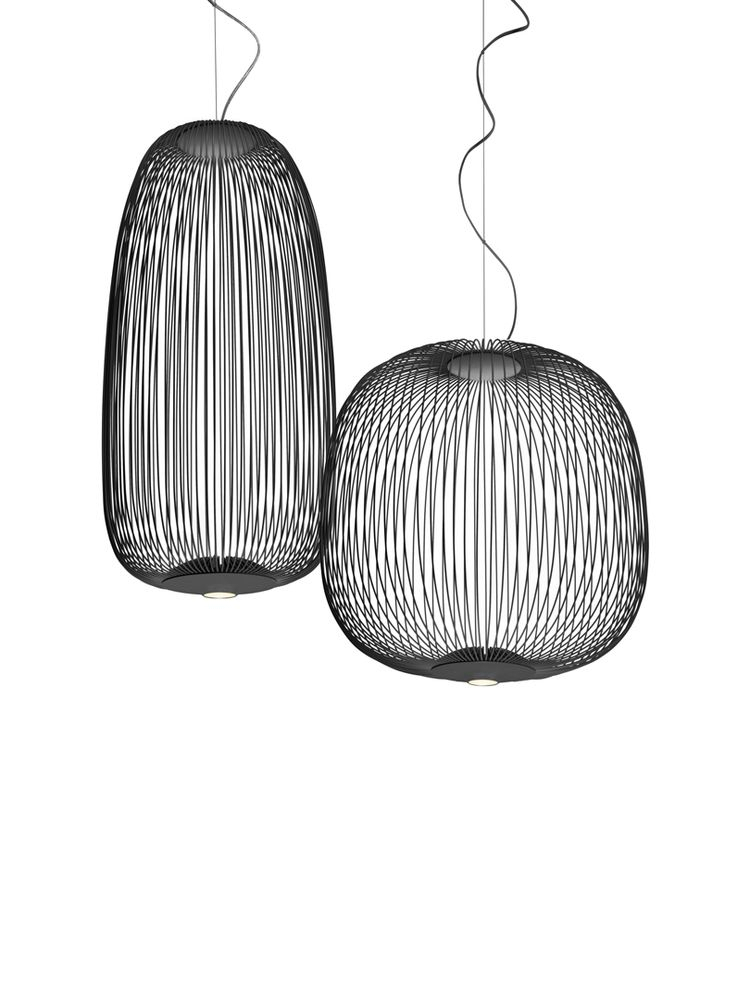 Spokes 2 Pendelleuchte Dimmbar Schwarz