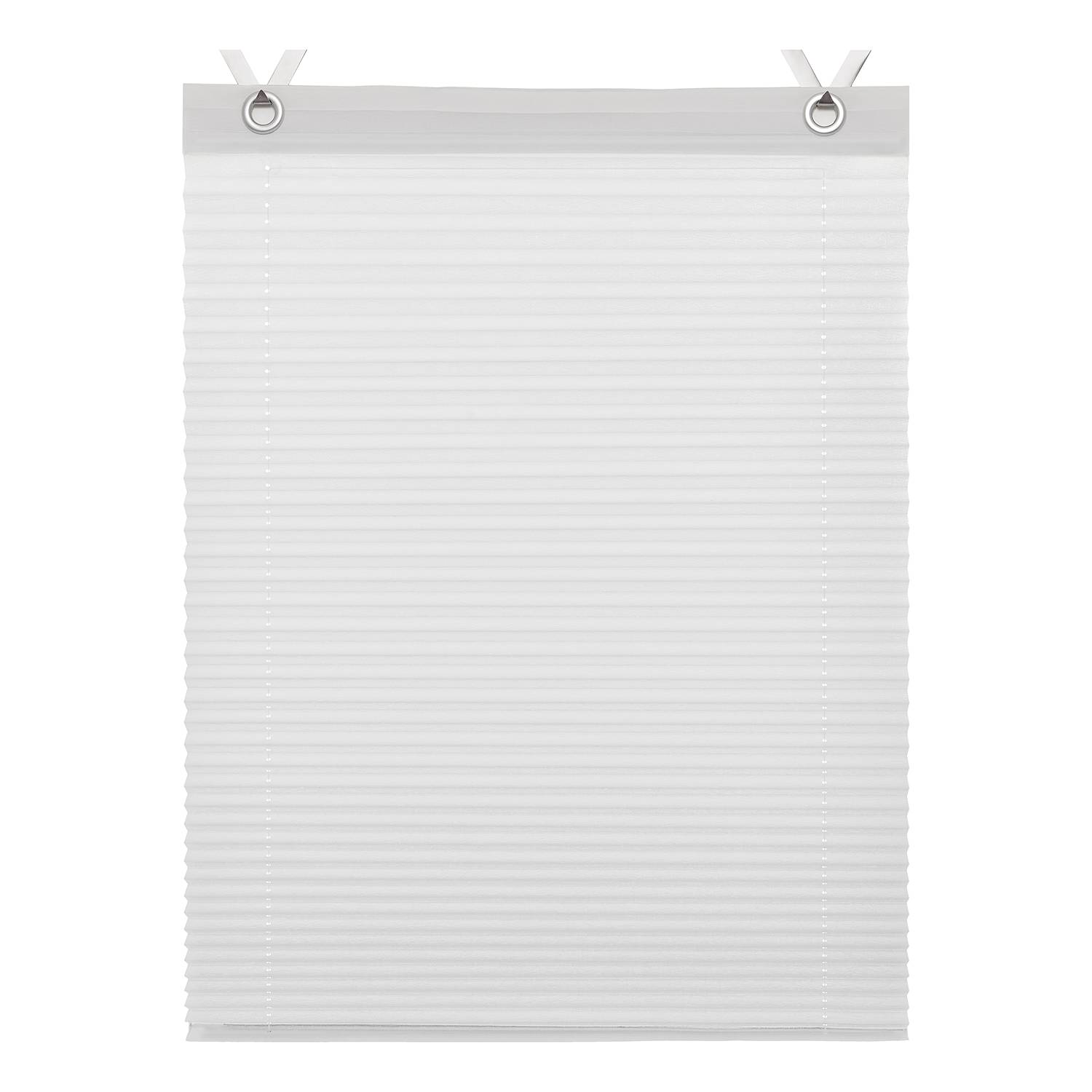 Raffrollo Olbia Webstoff Weiß 70 x 125 cm